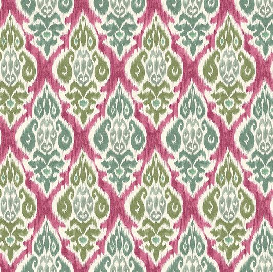 Chess Arlo Olive Fuchsia Made to Measure Curtains