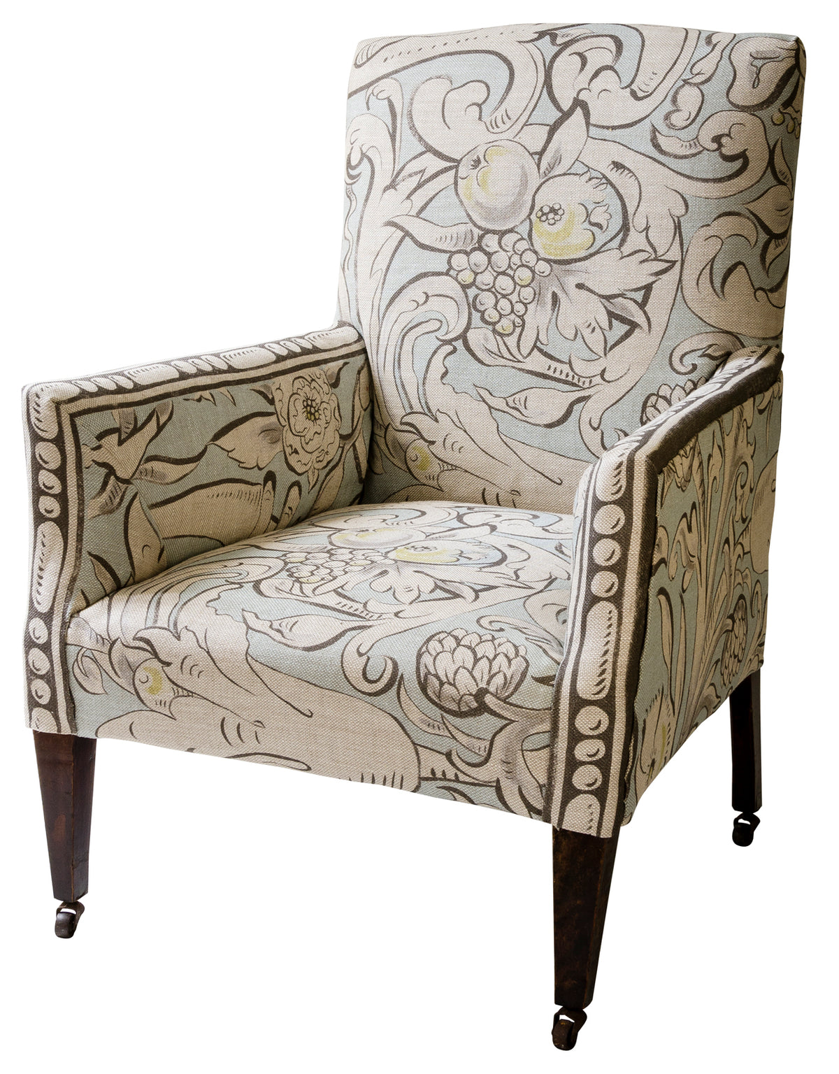 Lewis & Wood Bacchus Grigio Made to Measure Curtains – lifestyle photograph