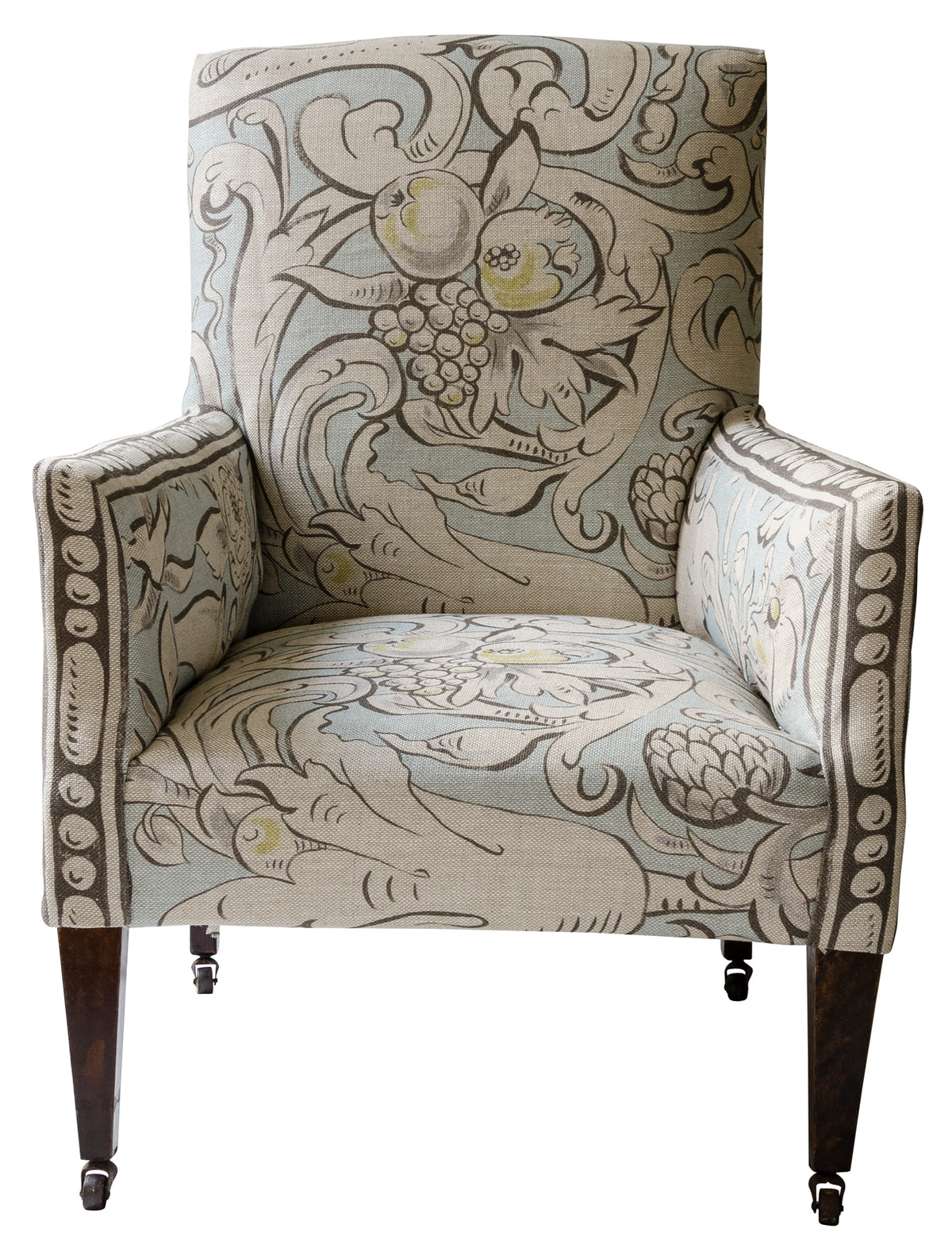 Lewis & Wood Bacchus Grigio Made to Measure Roman Blinds – lifestyle photograph