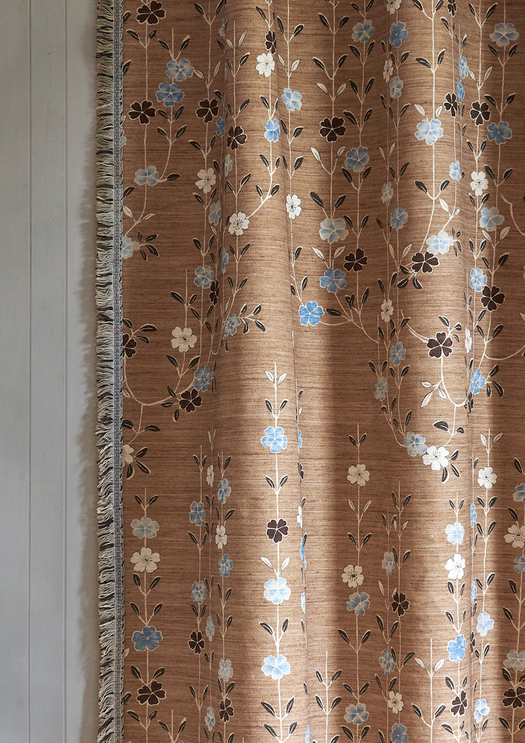 Lewis & Wood Blossom Blue Ginger Made to Measure Curtains – lifestyle photograph