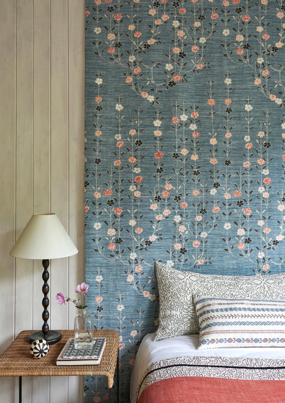 Lewis & Wood Blossom Coral Sea Made to Measure Roman Blinds – lifestyle photograph