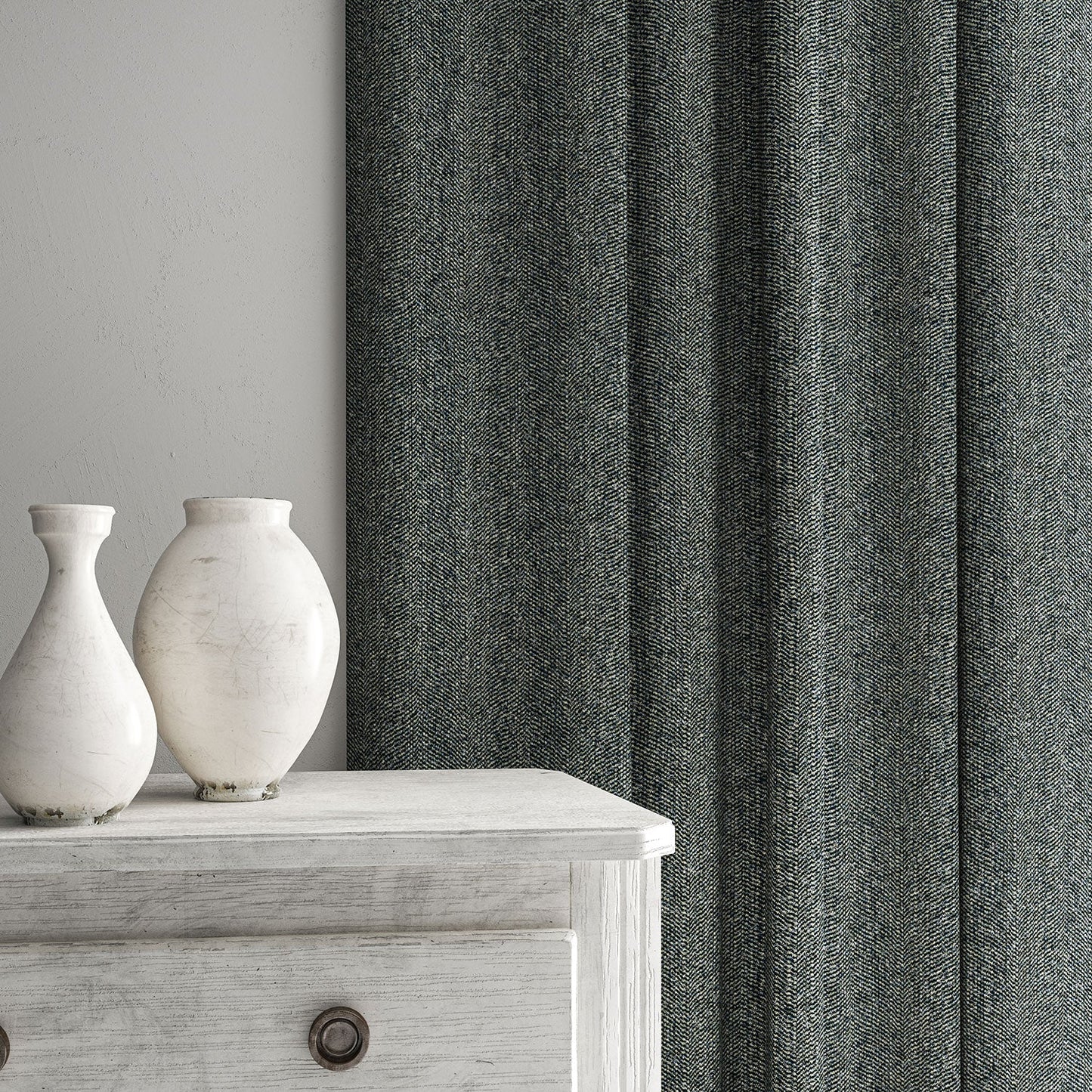Linwood Foss Indigo FR Made to Measure Curtains