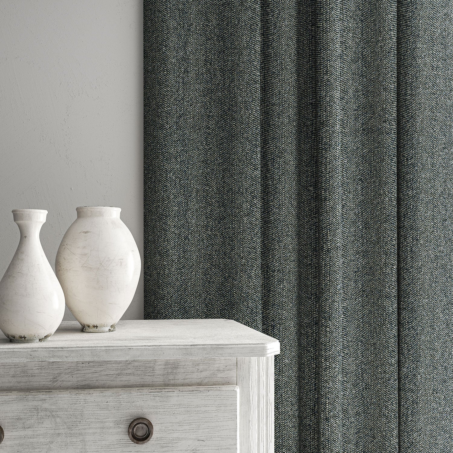 Linwood Foss Indigo FR Made to Measure Curtains