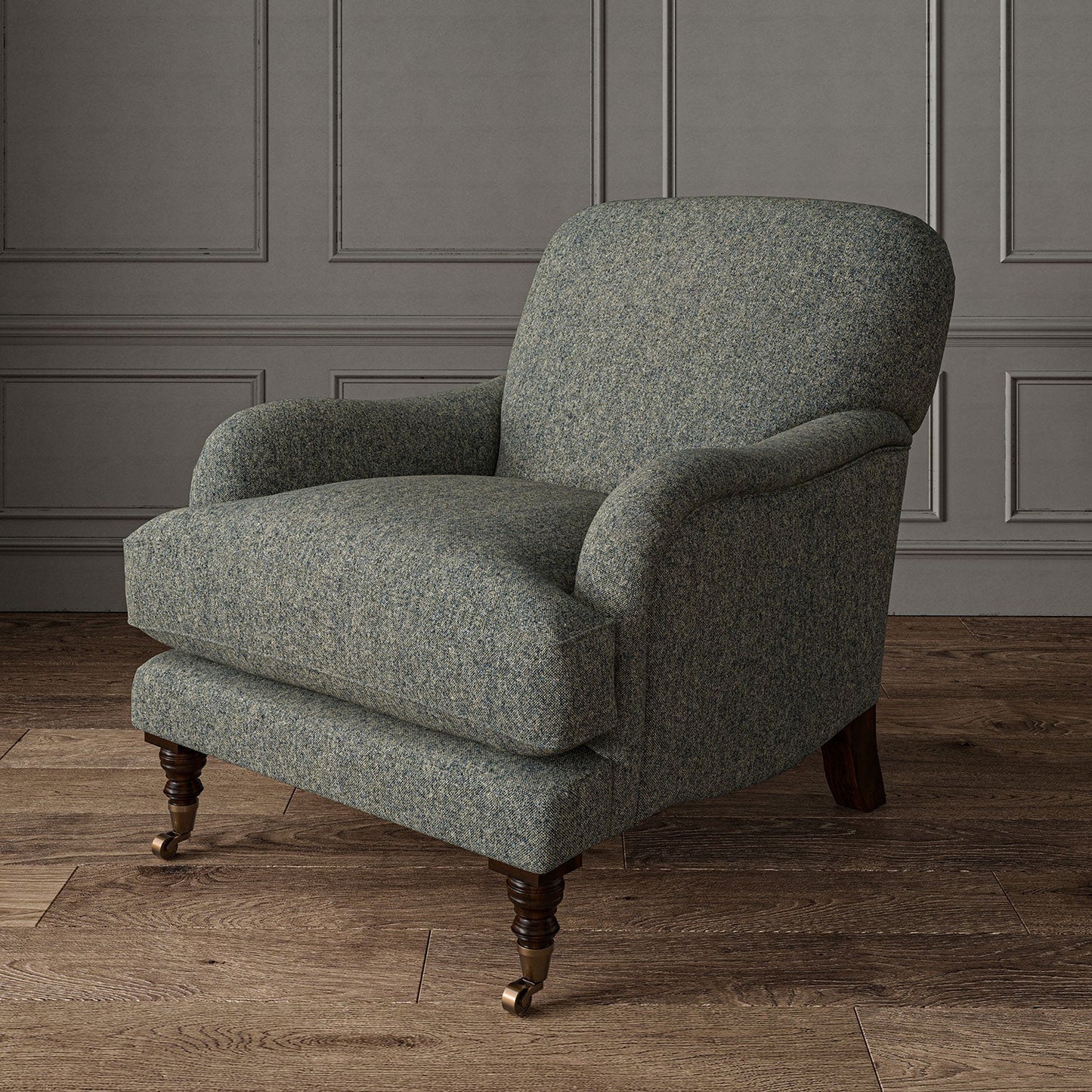 Linwood Tay Indigo FR Made to Measure Curtains