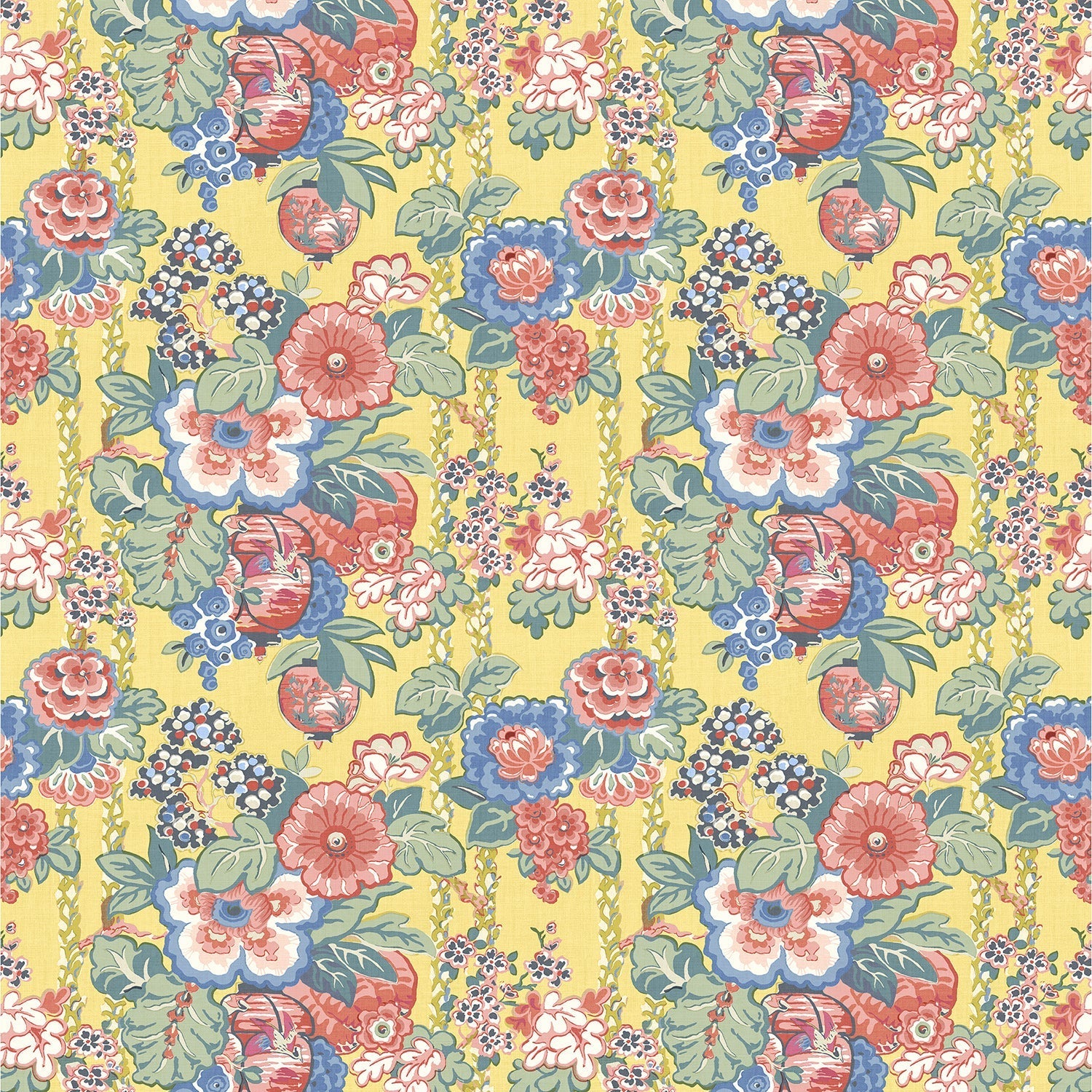 Linwood Louis Lucky Yellow FR Made to Measure Curtains