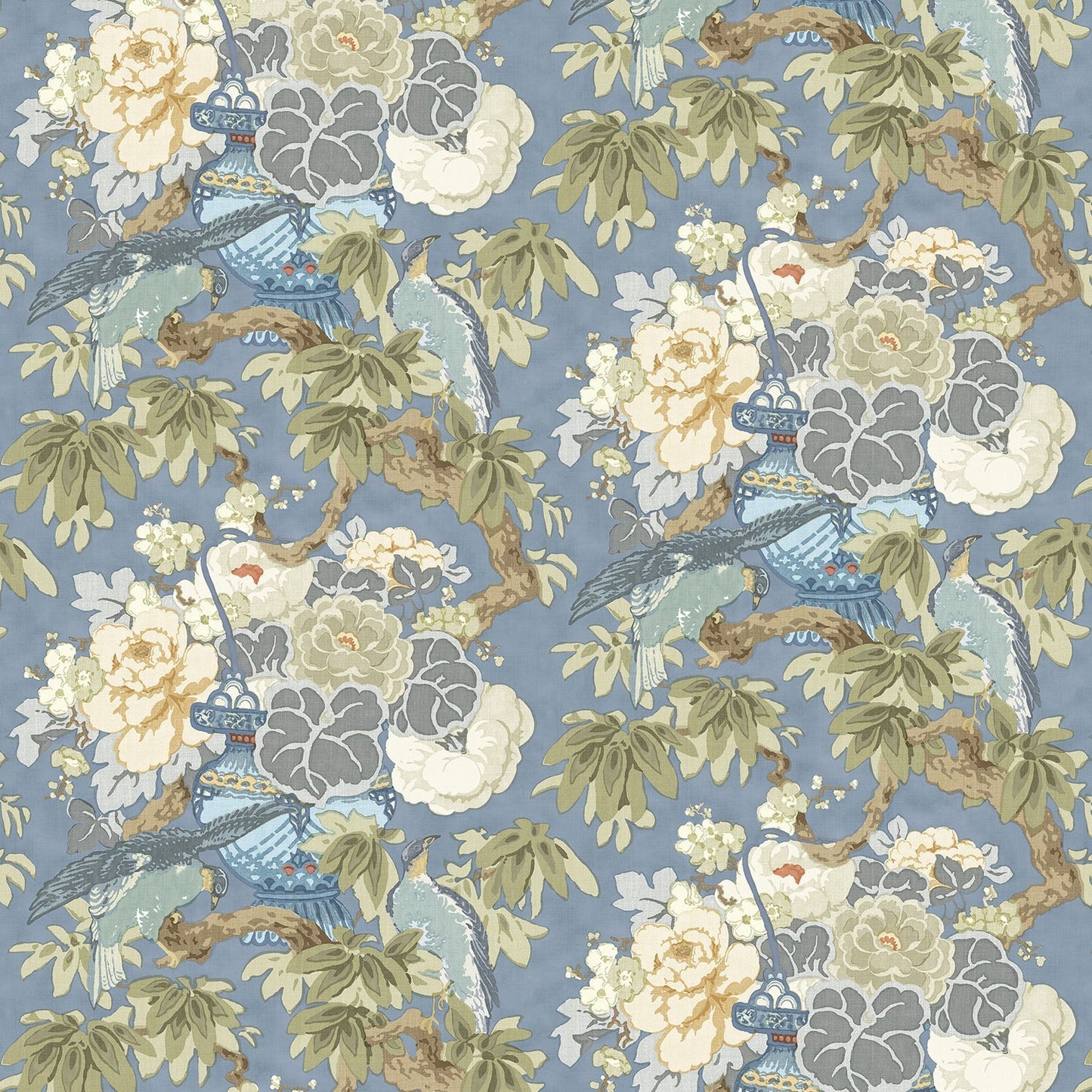Linwood The Royal Garden Cornflower Made to Measure Curtains