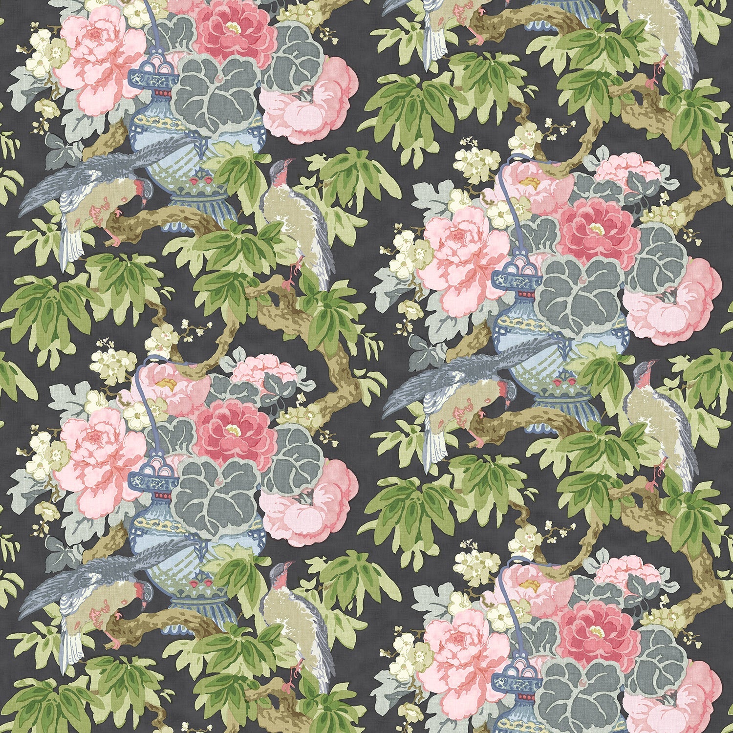 Linwood The Royal Garden Twilight FR Made to Measure Curtains