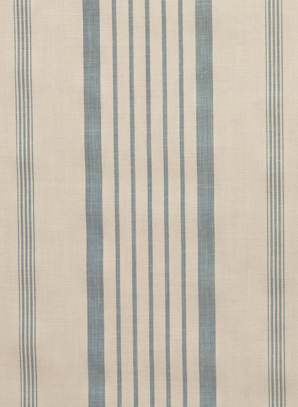 Kate Forman Blue Ticking Made to Measure Roman Blinds