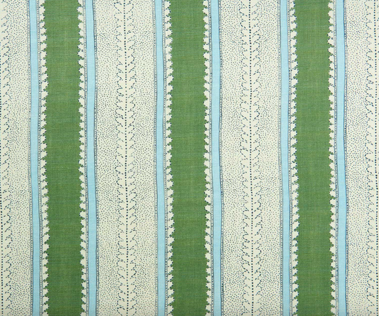 Bowling Green fabric  - Dimity Stripe Linen by Linwood