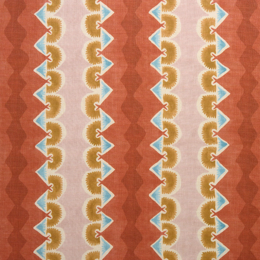 Brick Red - Taiki, Maru Collection by Linwood - fabric