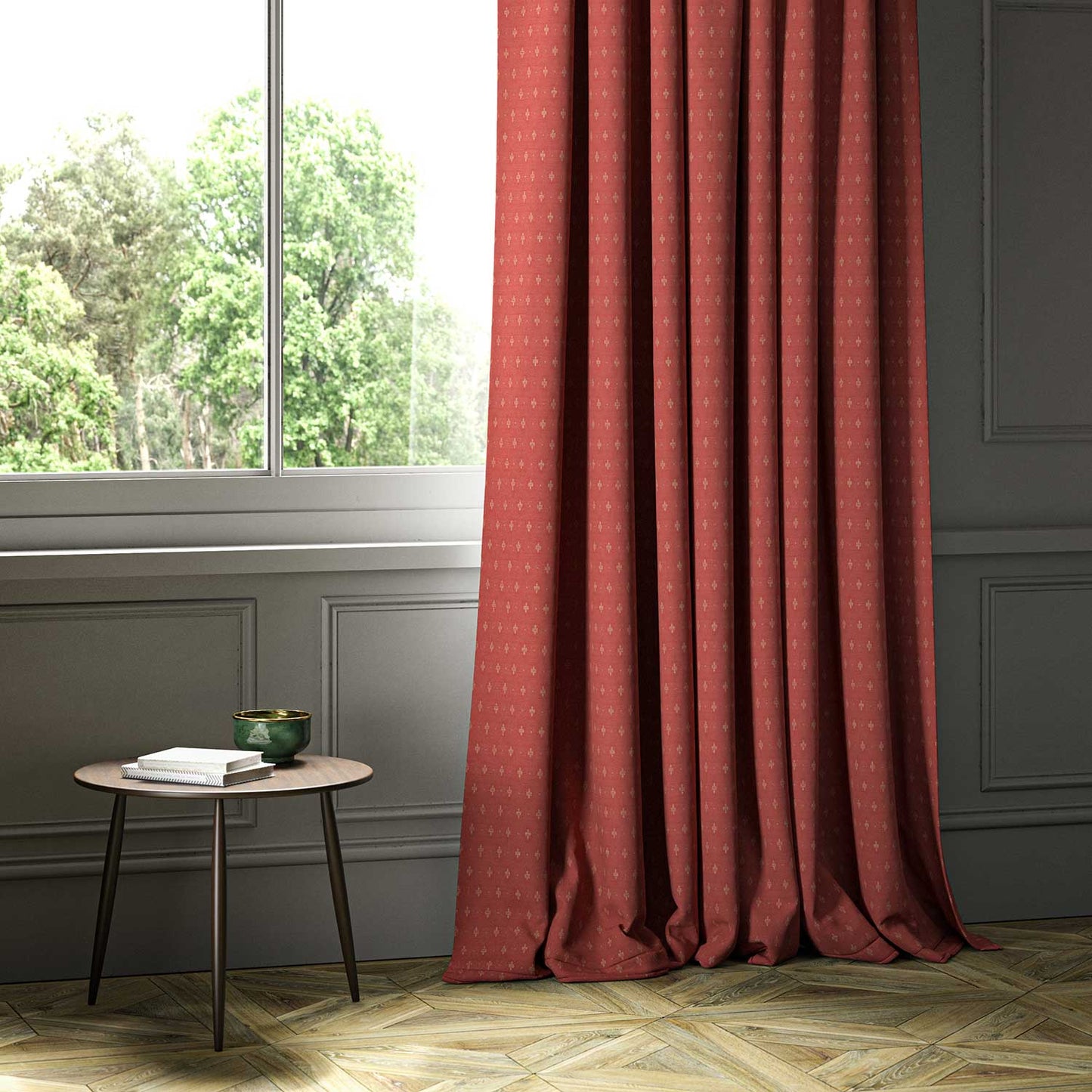 Linwood Bryher Poppy Made to Measure Curtains