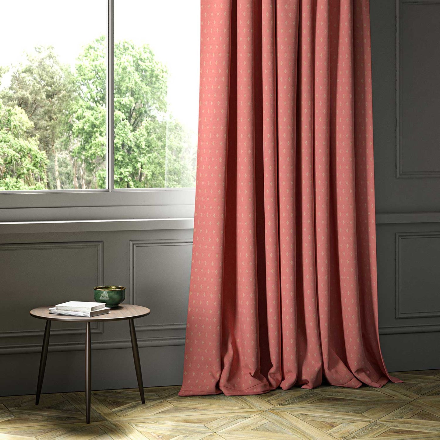 Linwood Bryher Strawberry FR Made to Measure Curtains