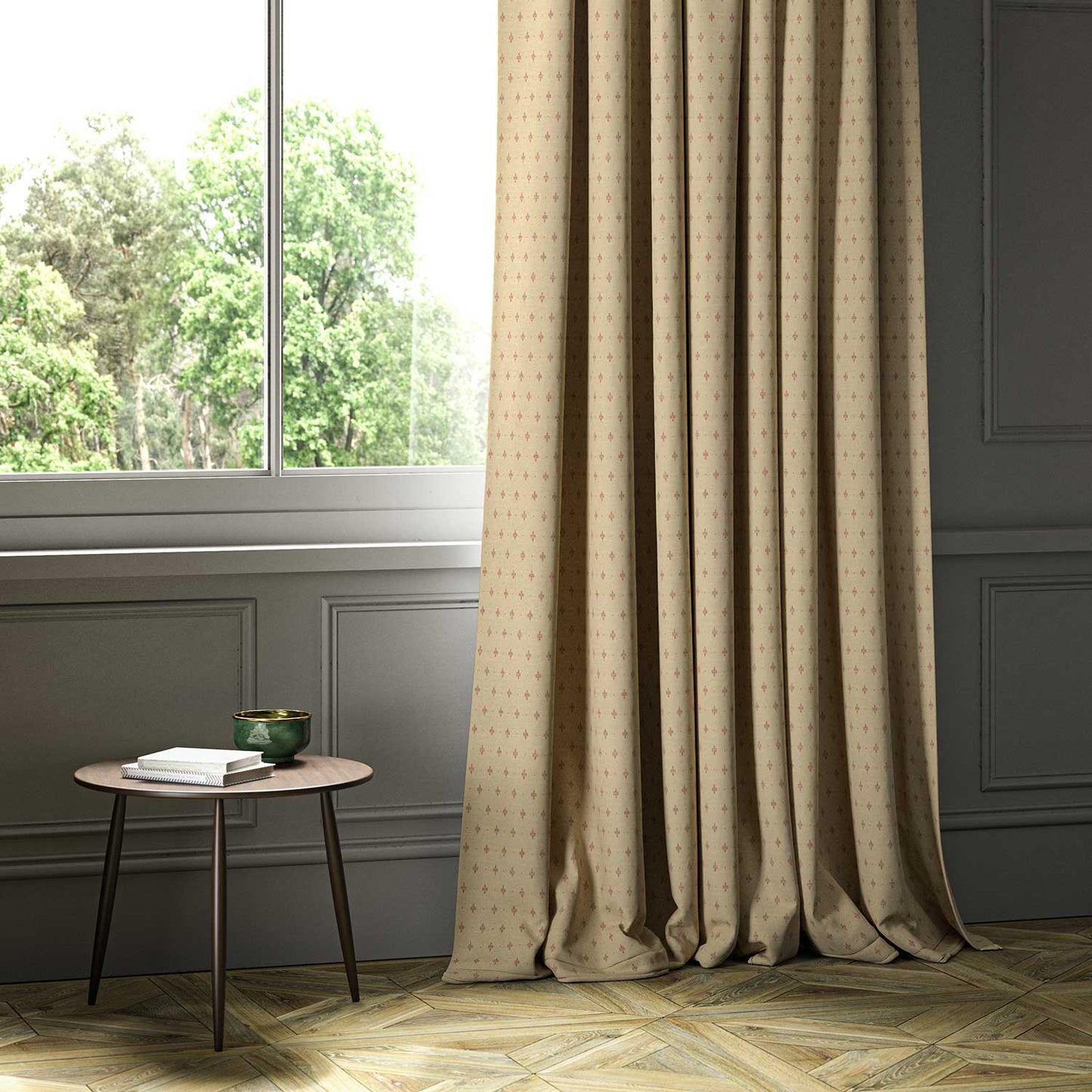 Linwood Bryher Raspberry Truffle Made to Measure Curtains