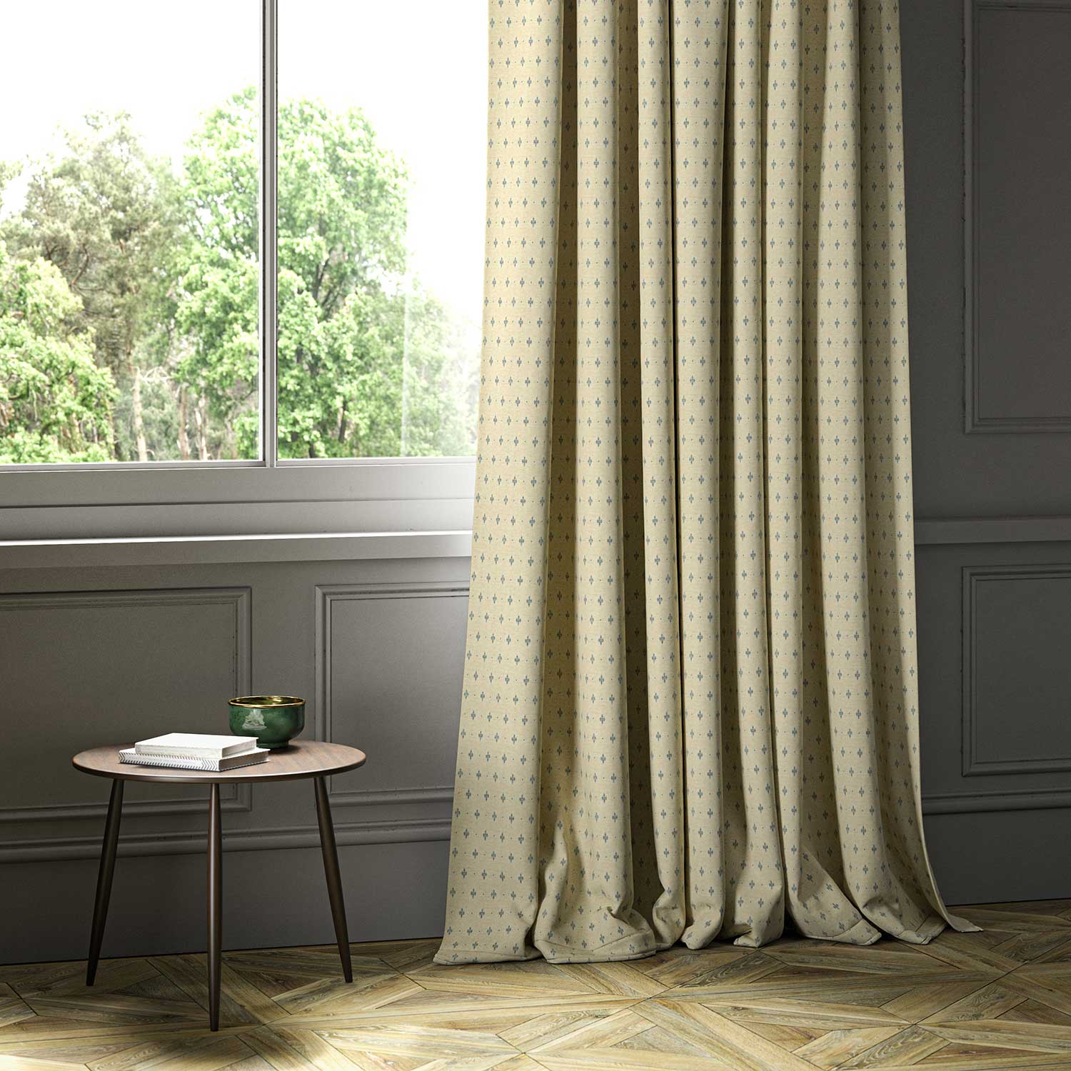 Linwood Bryher Lapis Made to Measure Curtains