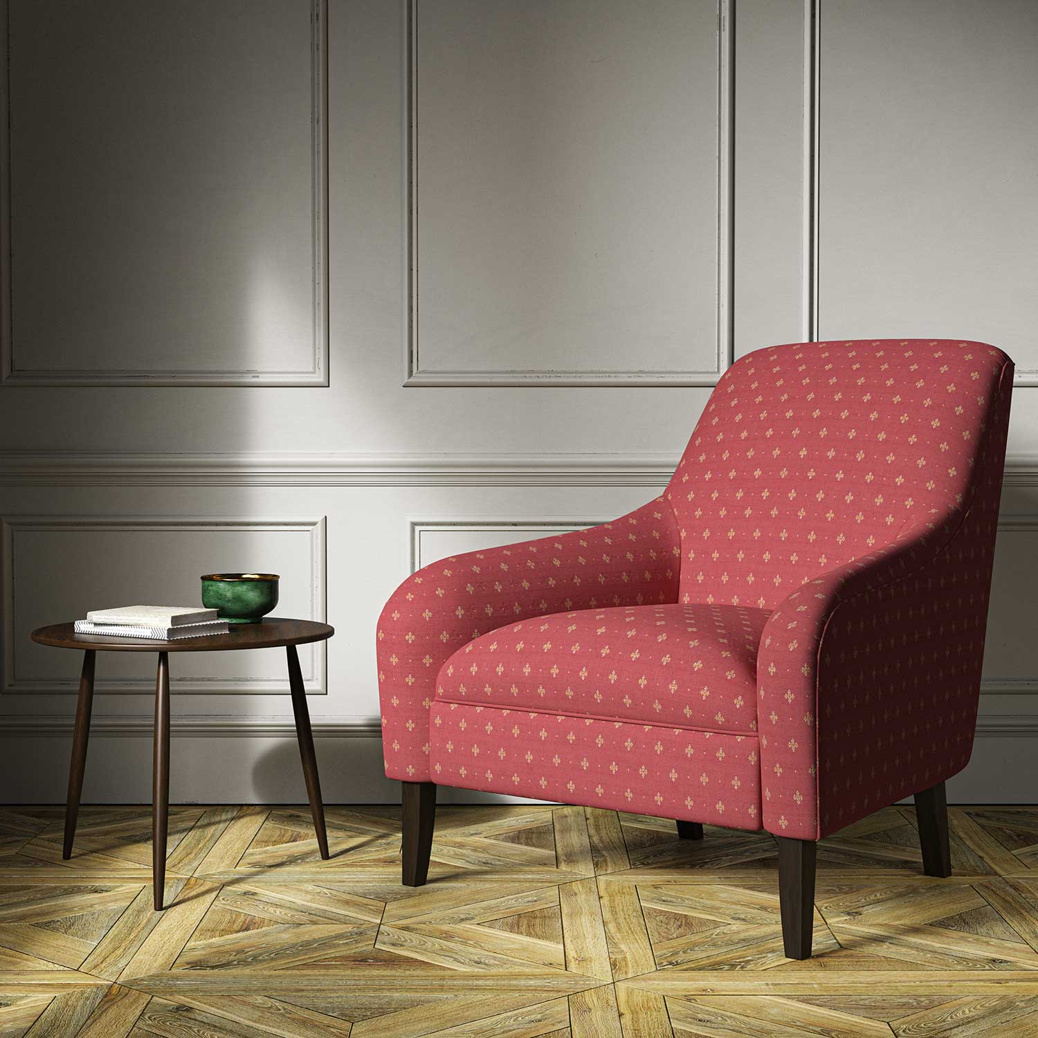 Linwood Bryher Redcurrant Made to Measure Curtains