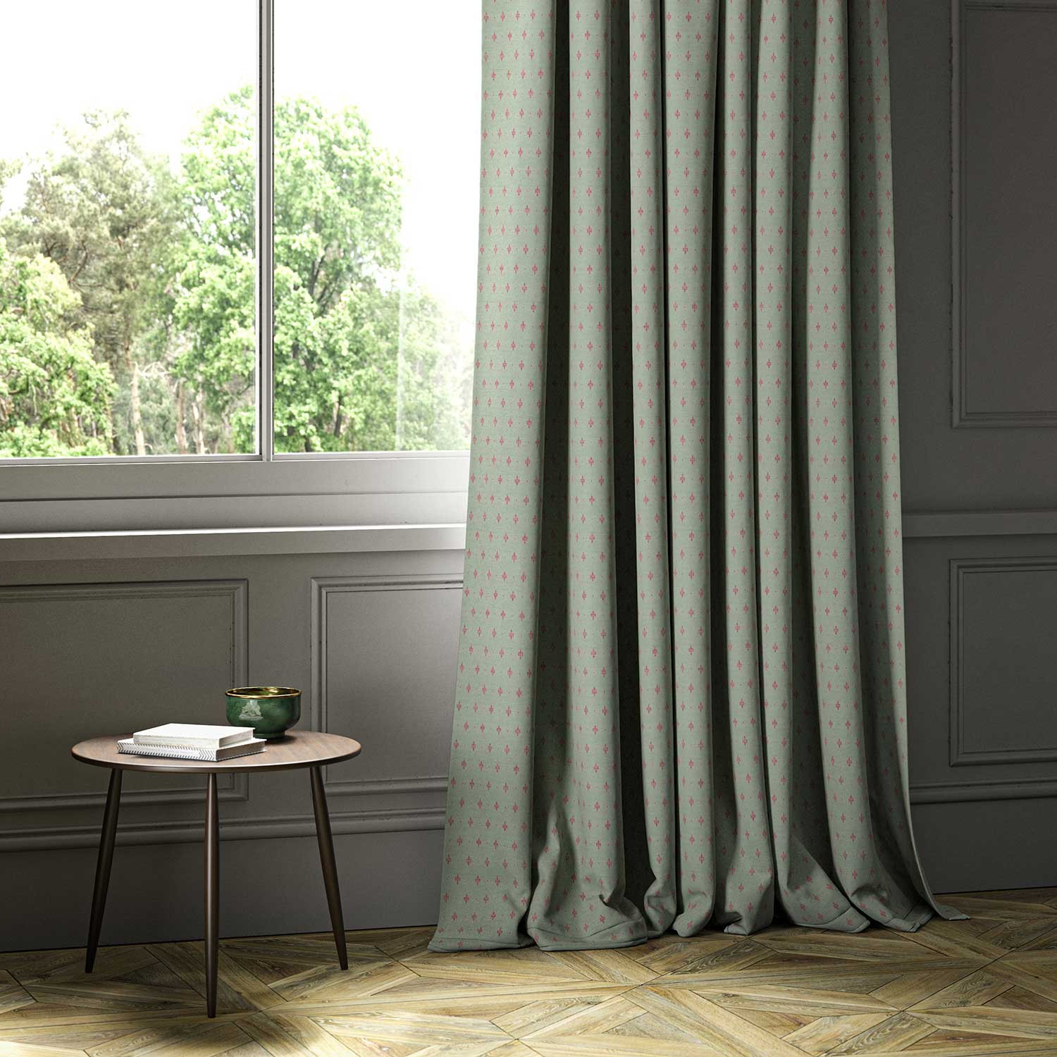 Linwood Bryher Mint Made to Measure Curtains