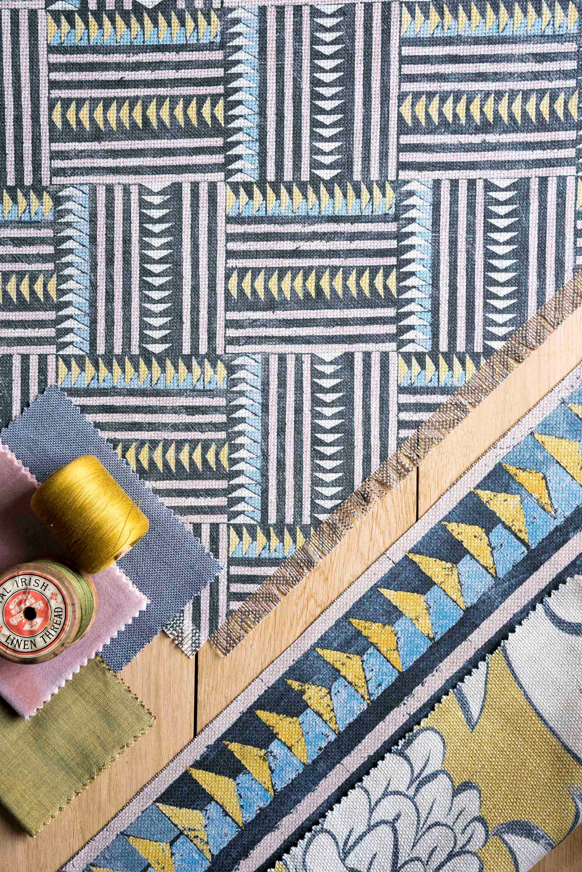 Lewis & Wood Checkerbox Allsorts Made to Measure Curtains – lifestyle photograph