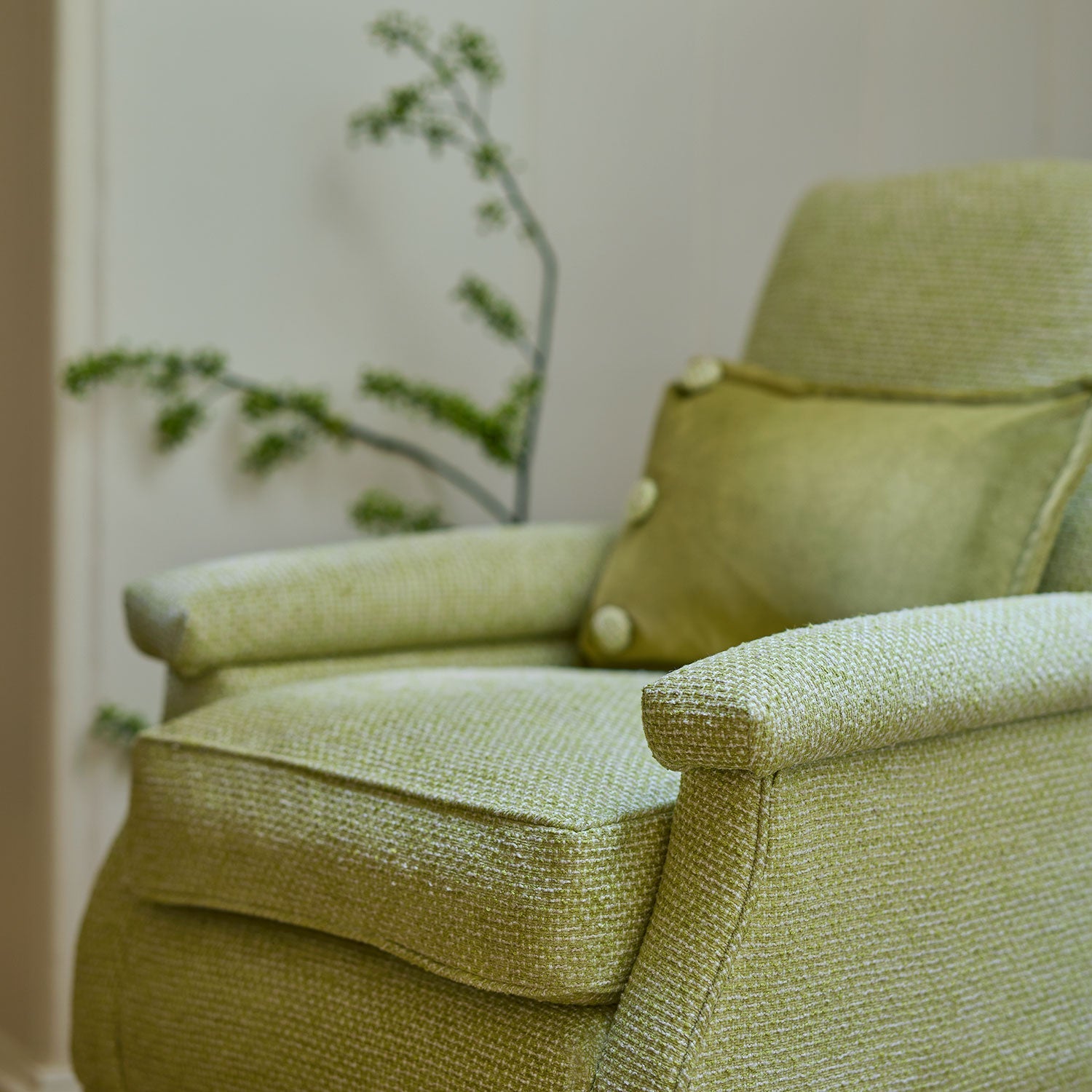 Linwood Jetty Chartreuse FR Made to Measure Curtains