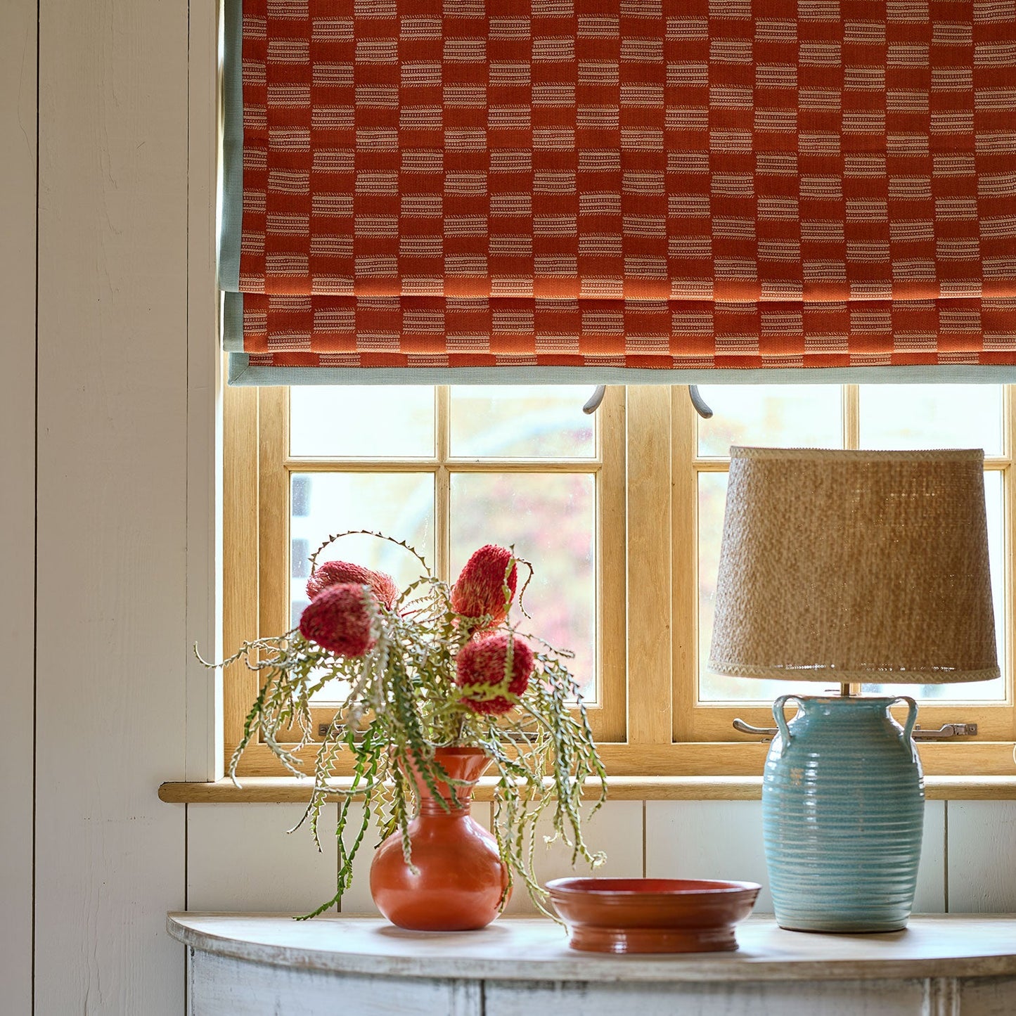 Linwood Strata Pimento Made to Measure Curtains