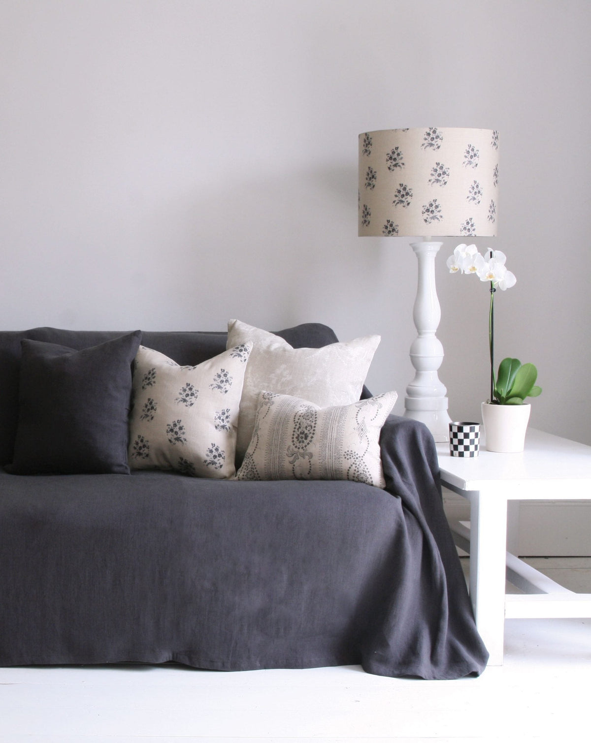 Kate Forman Agnes Charcoal Made to Measure Curtains – image 3