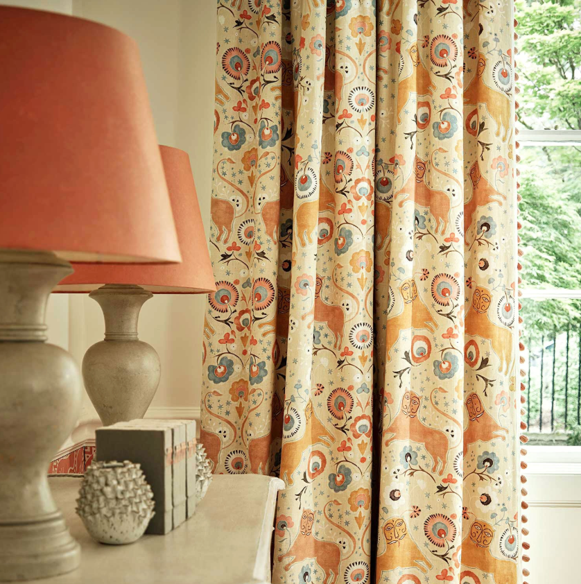 Chickpea - Pipili, Maru Collection by Linwood - Curtains