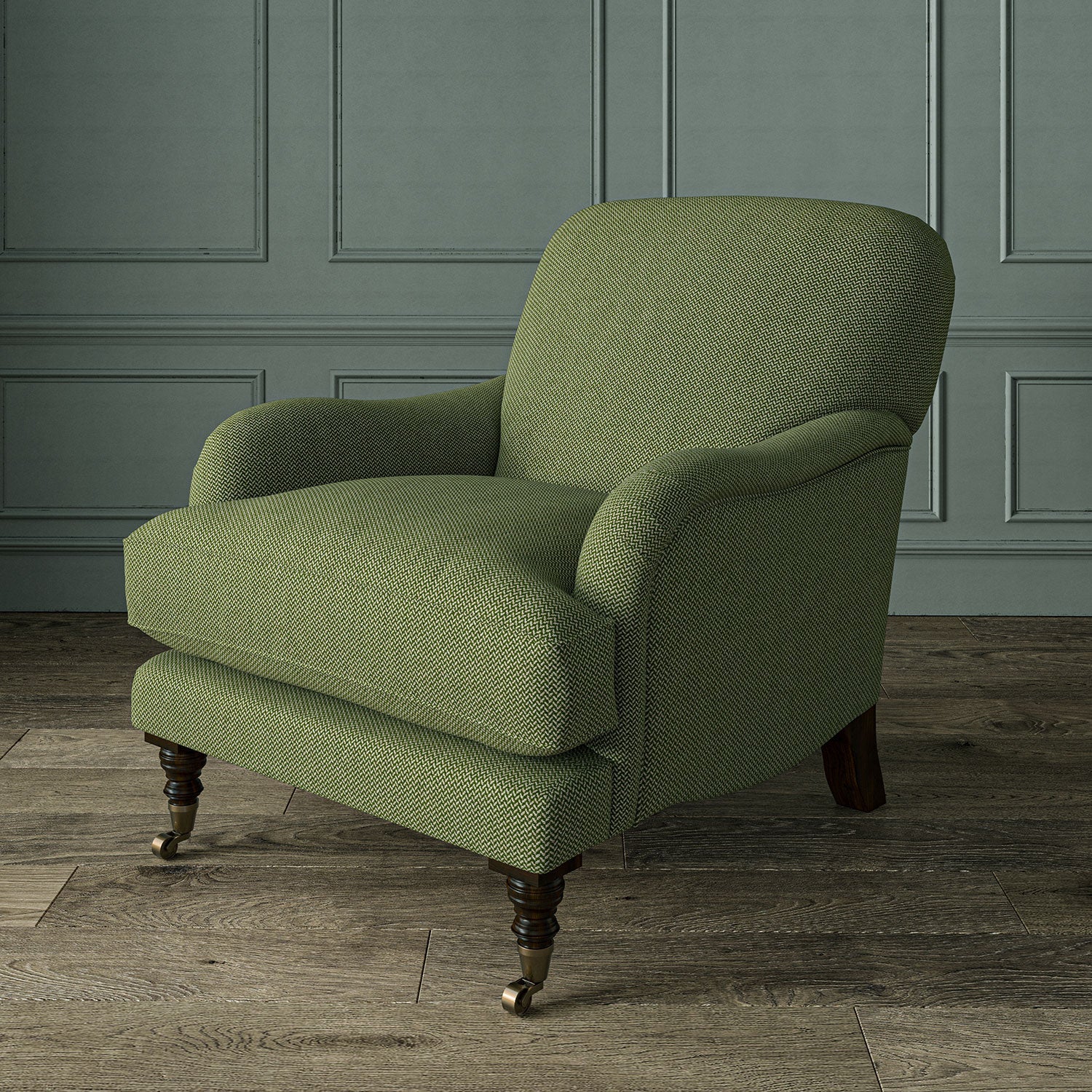 Linwood Cobblestone Lincoln Green Made to Measure Curtains