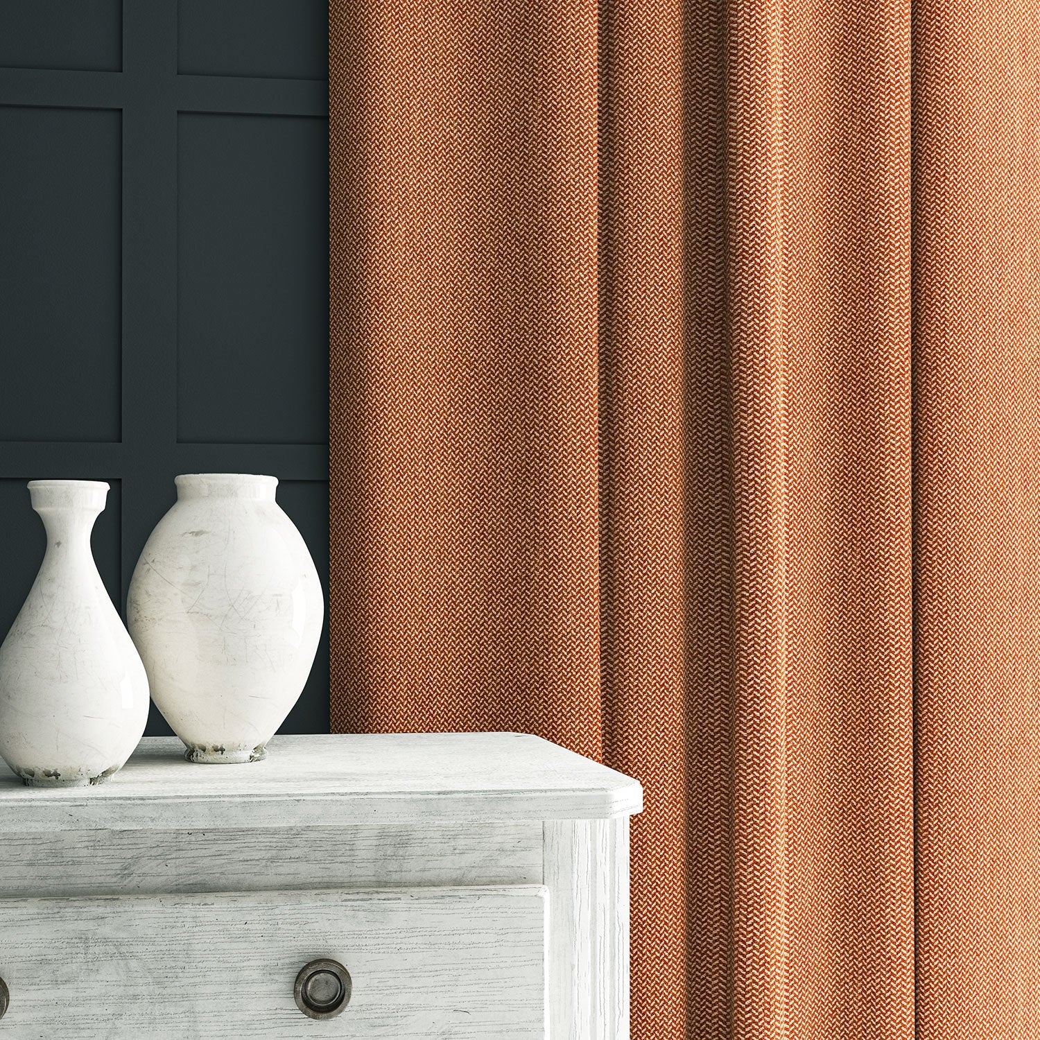 Linwood Cobblestone Spice Made to Measure Curtains