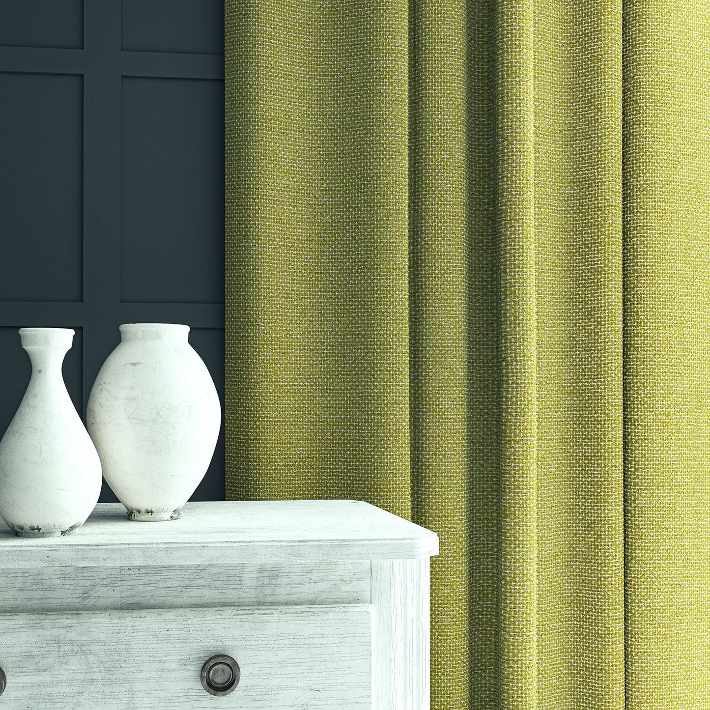 Linwood Jetty Chartreuse FR Made to Measure Curtains