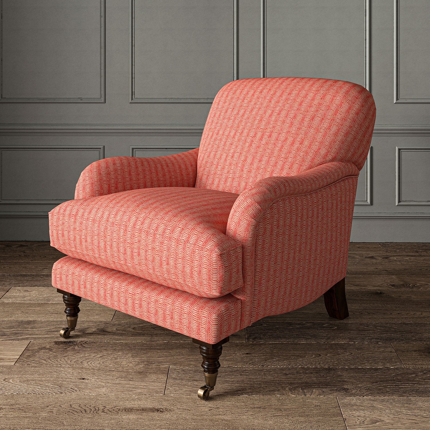 Linwood Lamina Carmine FR Made to Measure Curtains