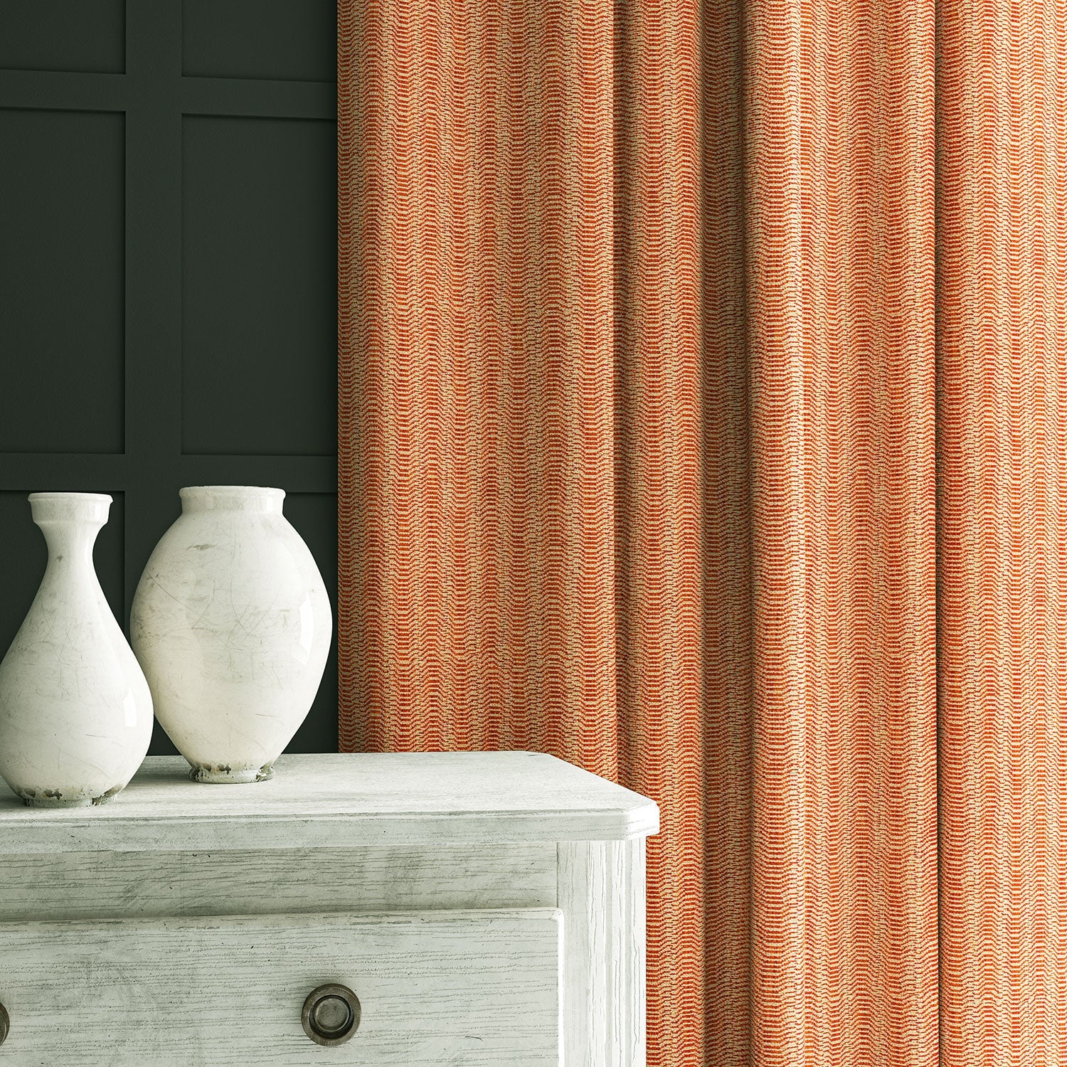 Linwood Lamina Papaya FR Made to Measure Curtains