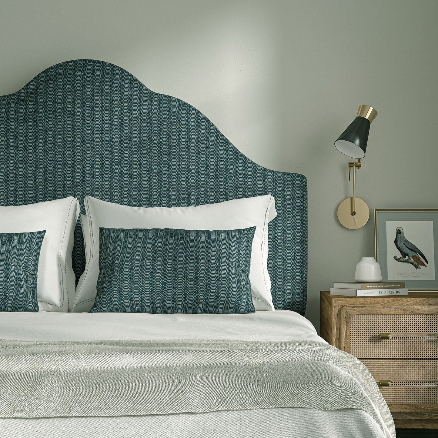 Linwood Lamina Sapphire FR Made to Measure Curtains