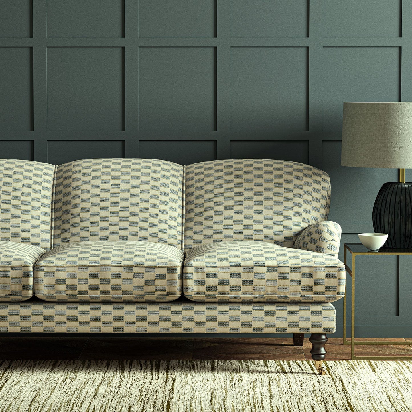 Linwood Strata Bluestone Made to Measure Curtains