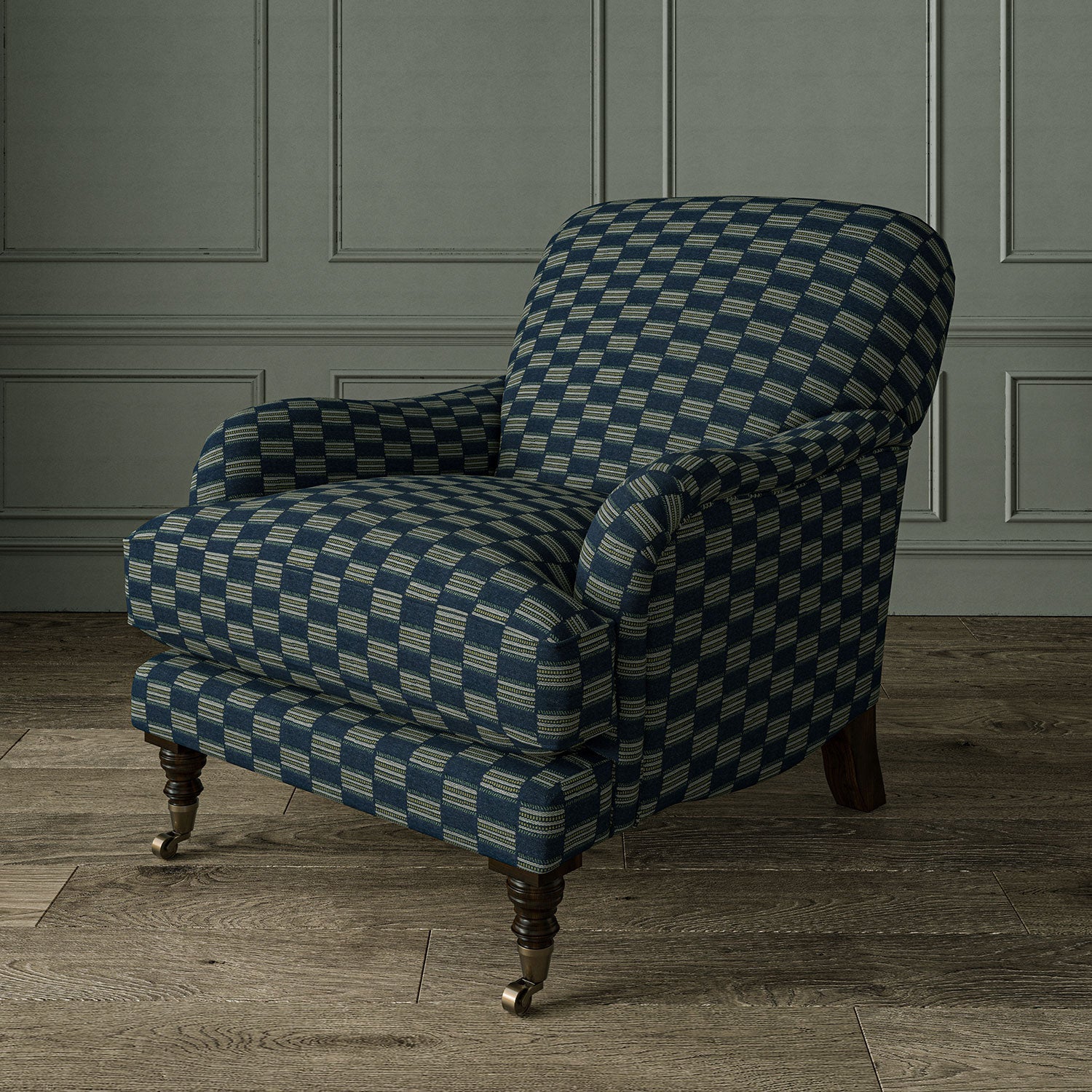 Linwood Strata Denim FR Made to Measure Curtains