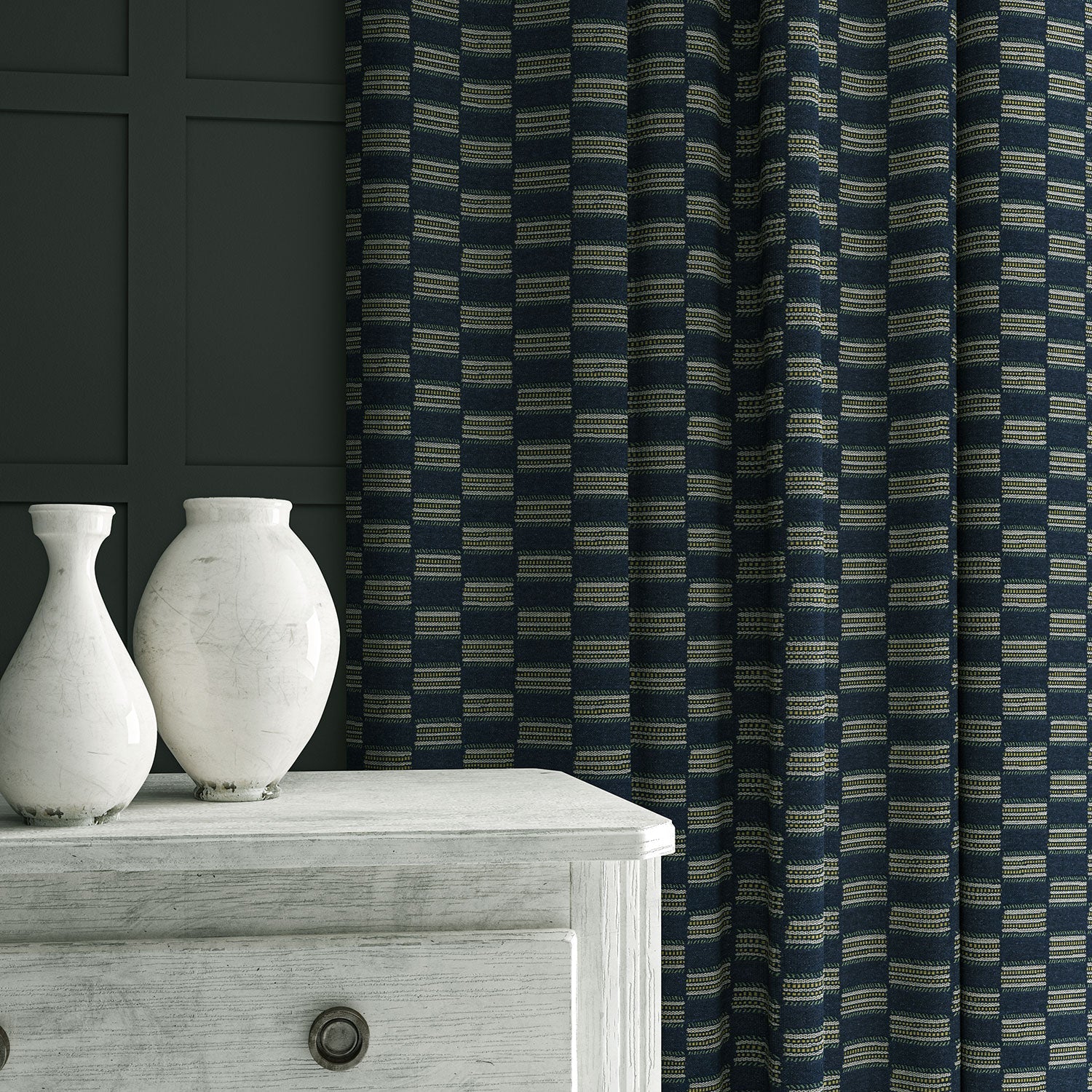 Linwood Strata Denim Made to Measure Curtains