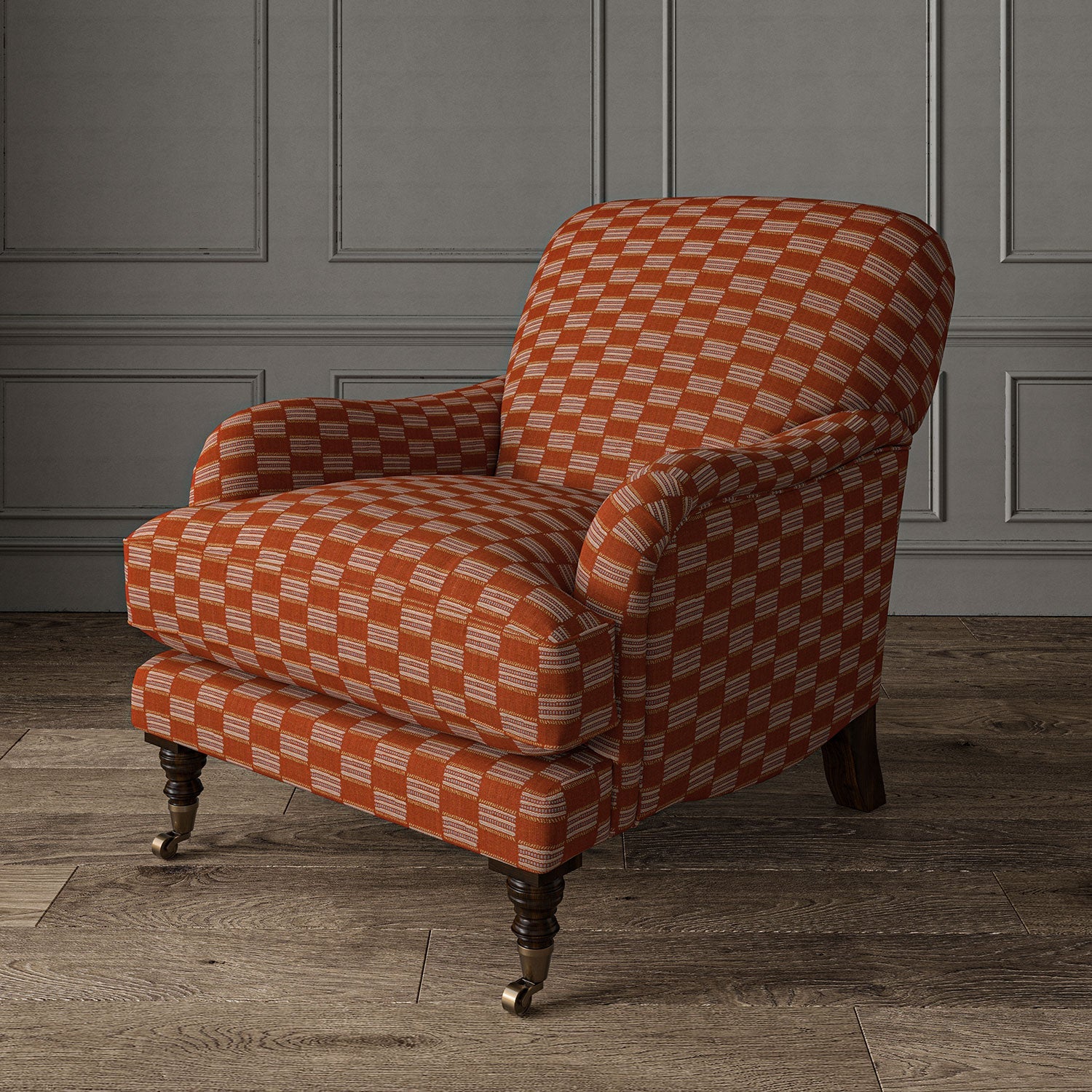 Linwood Strata Pimento FR Made to Measure Curtains