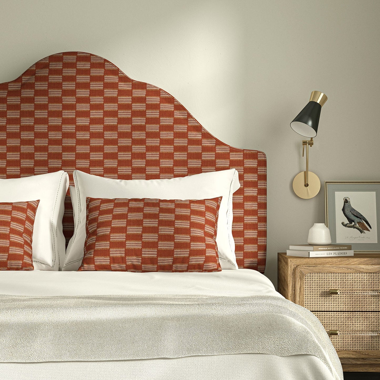 Linwood Strata Pimento FR Made to Measure Curtains
