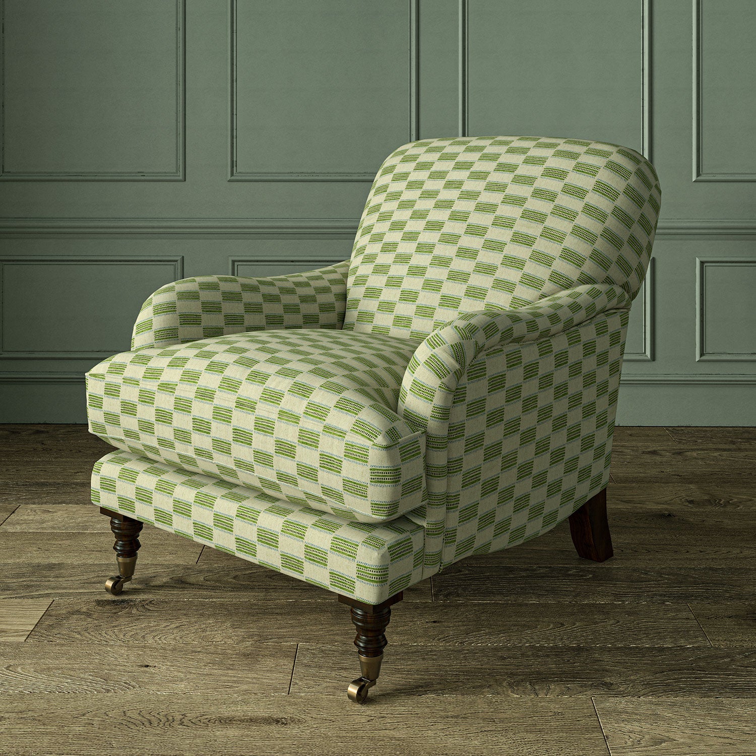 Linwood Strata Pistachio FR Made to Measure Curtains