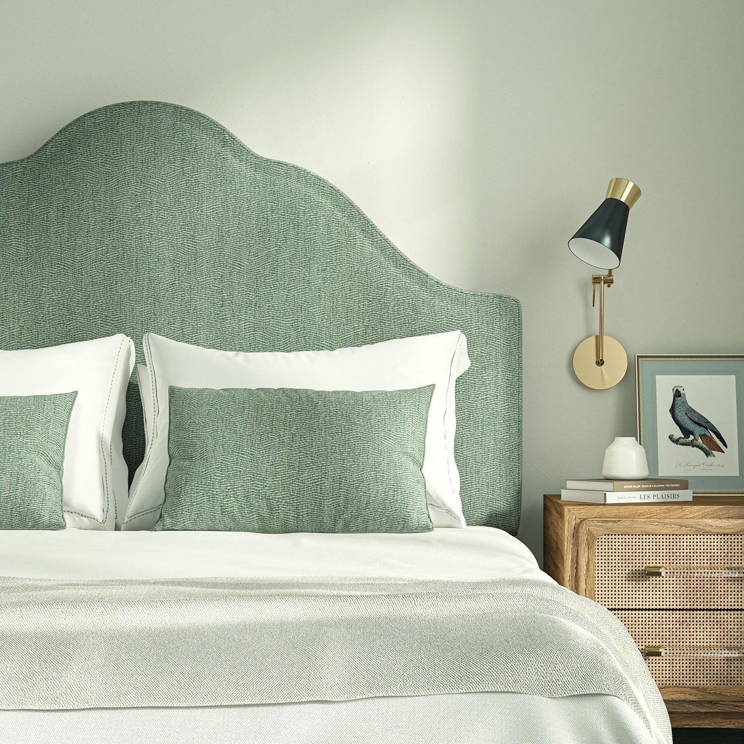 Linwood Tidal Cyan FR Made to Measure Curtains