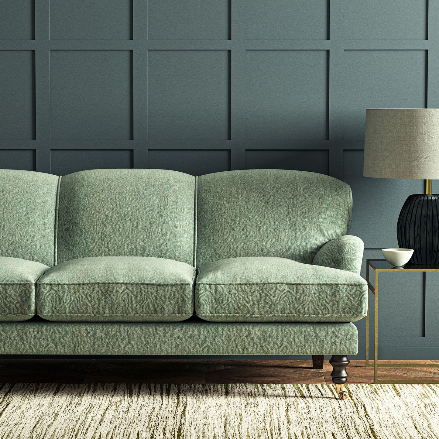 Linwood Tidal Cyan FR Made to Measure Curtains