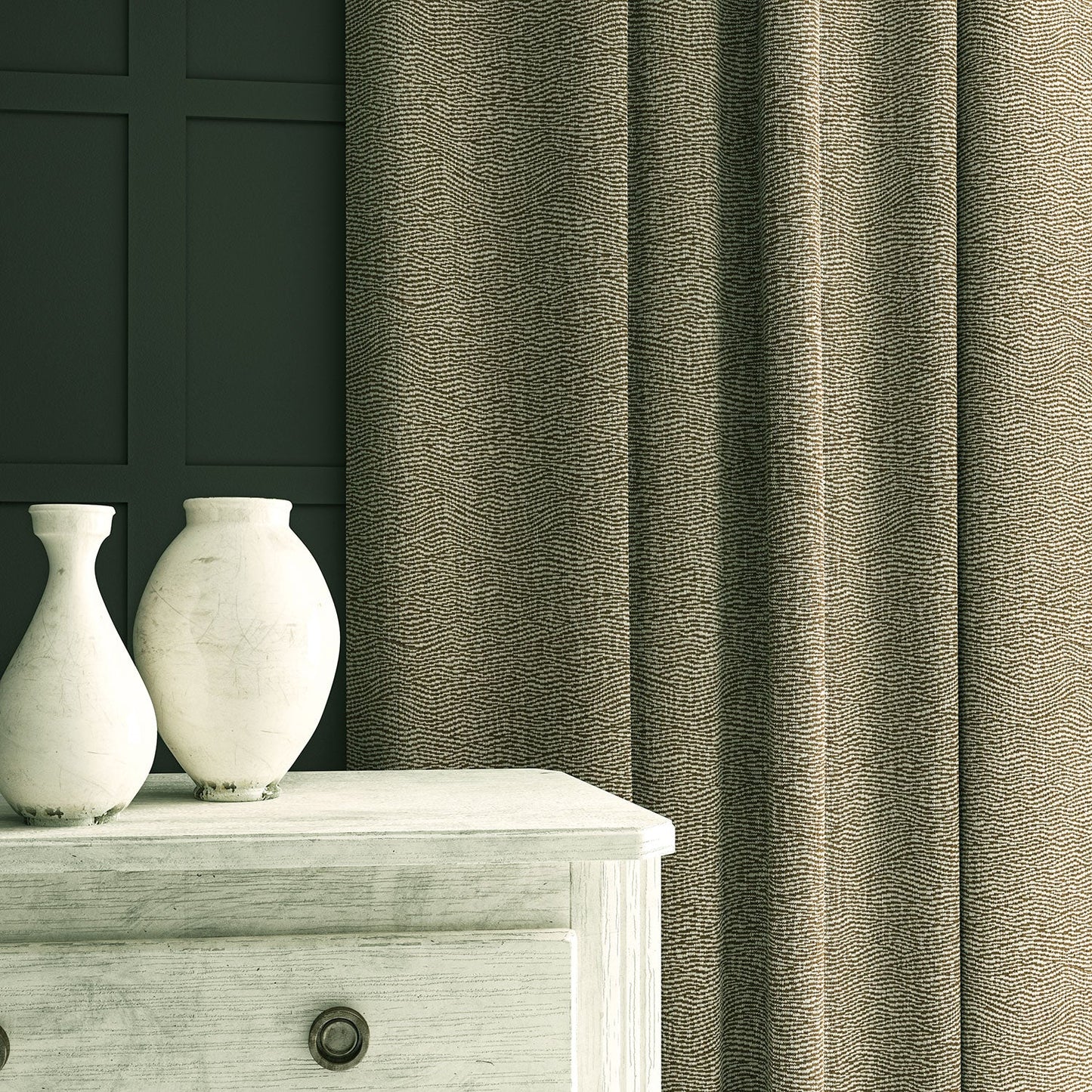 Linwood Tidal Sepia Made to Measure Curtains
