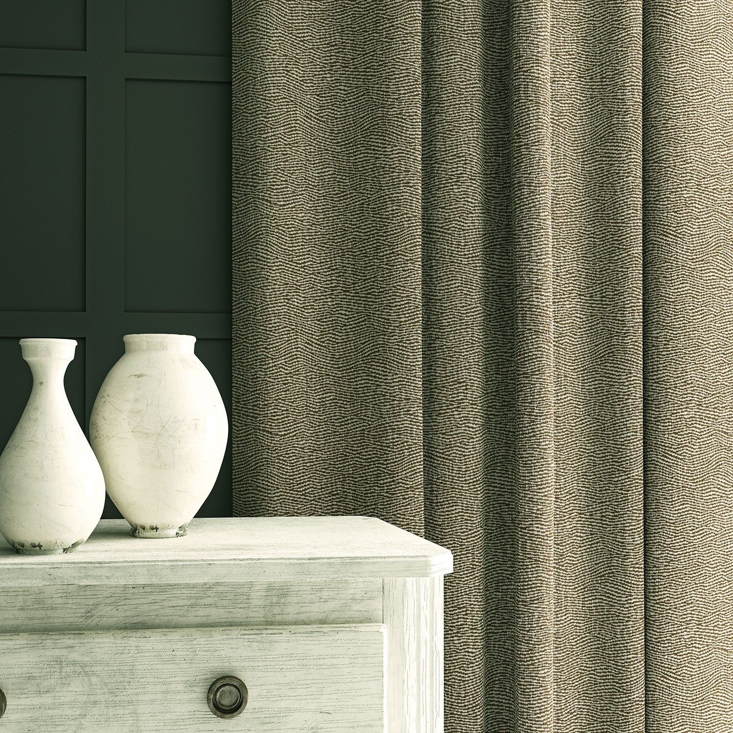 Linwood Tidal Sepia Made to Measure Curtains
