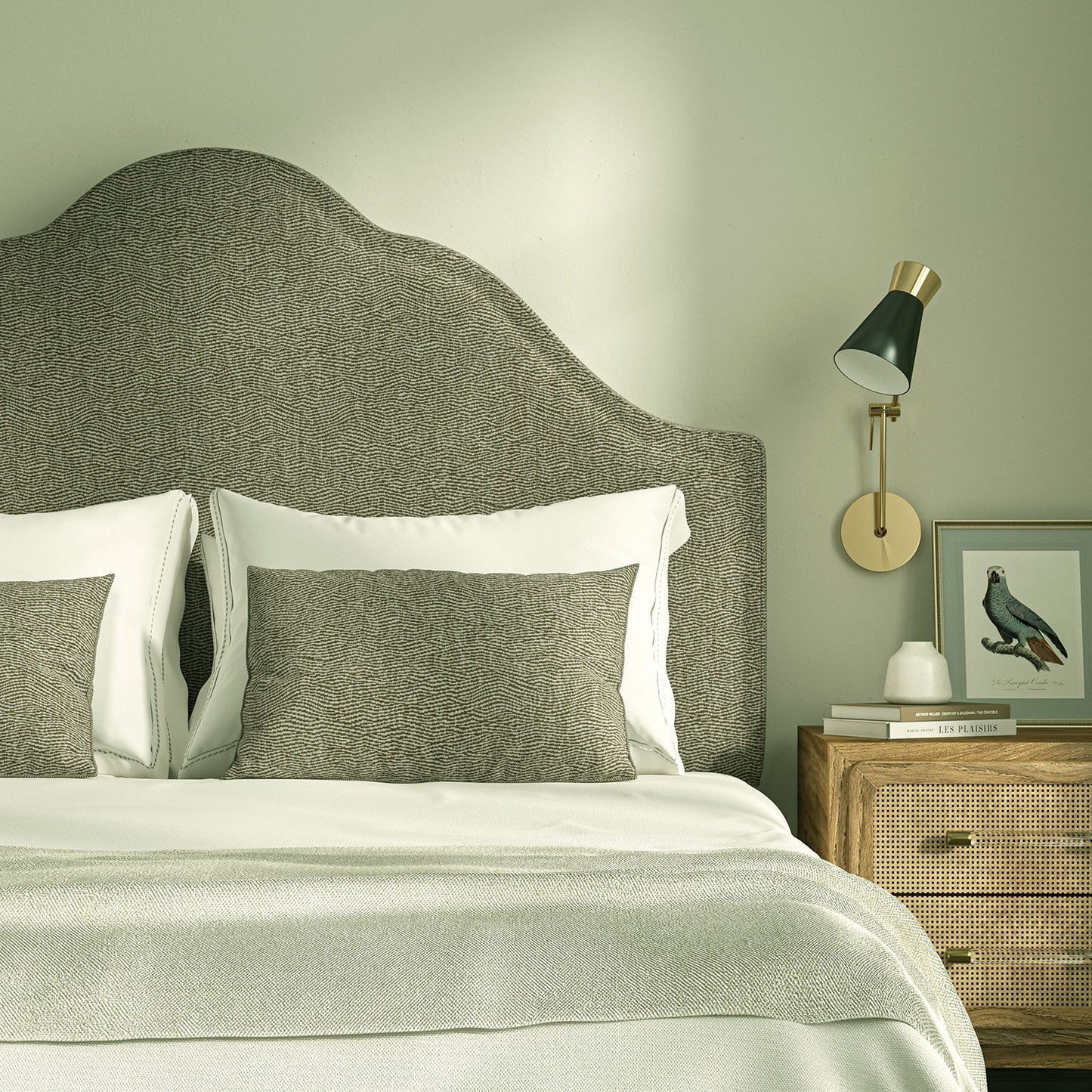 Linwood Tidal Sepia FR Made to Measure Curtains