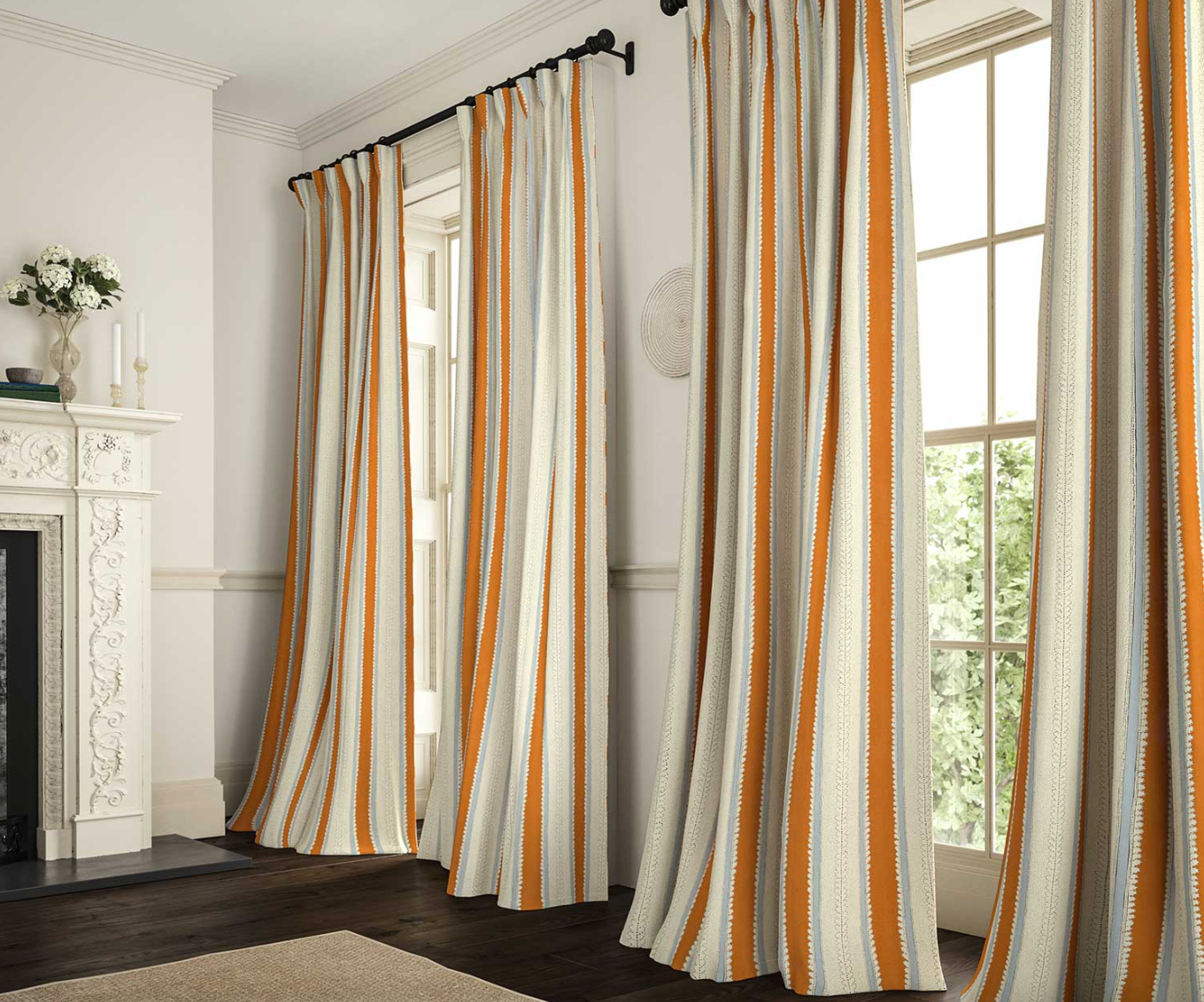 Clementine - Dimity Stripe Linen by Linwood