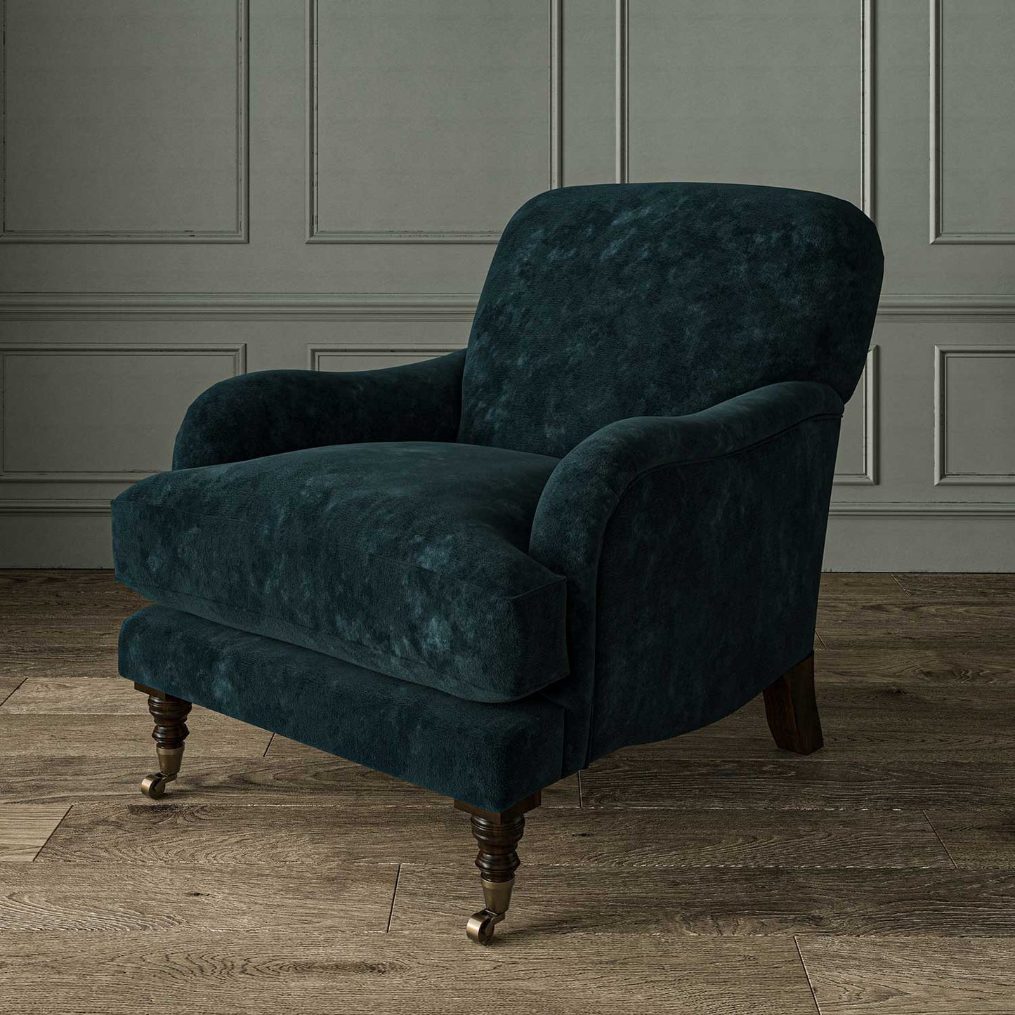 Linwood Cosmos Velvet Aegean FR Made to Measure Curtains