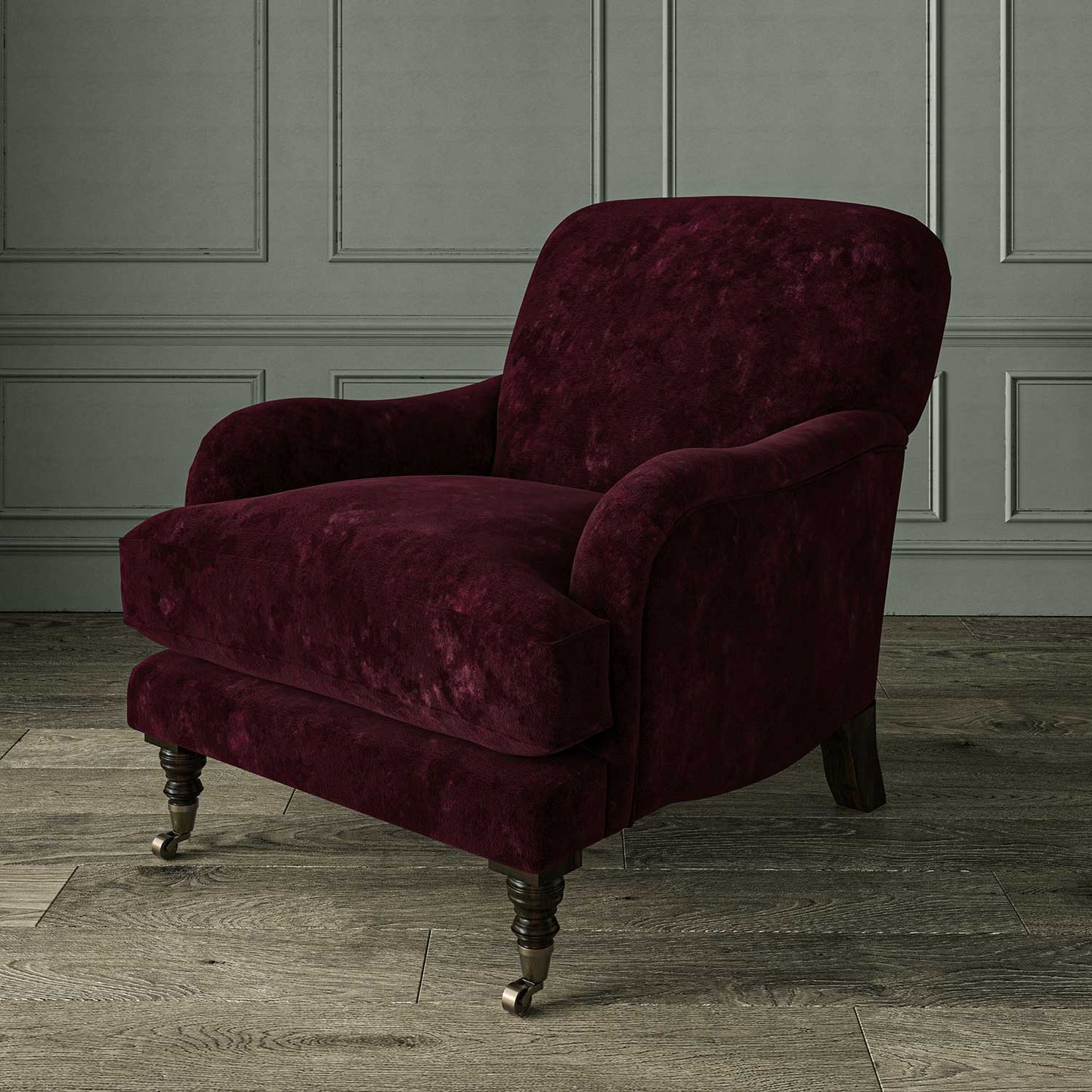 Linwood Cosmos Velvet Berry FR Made to Measure Curtains