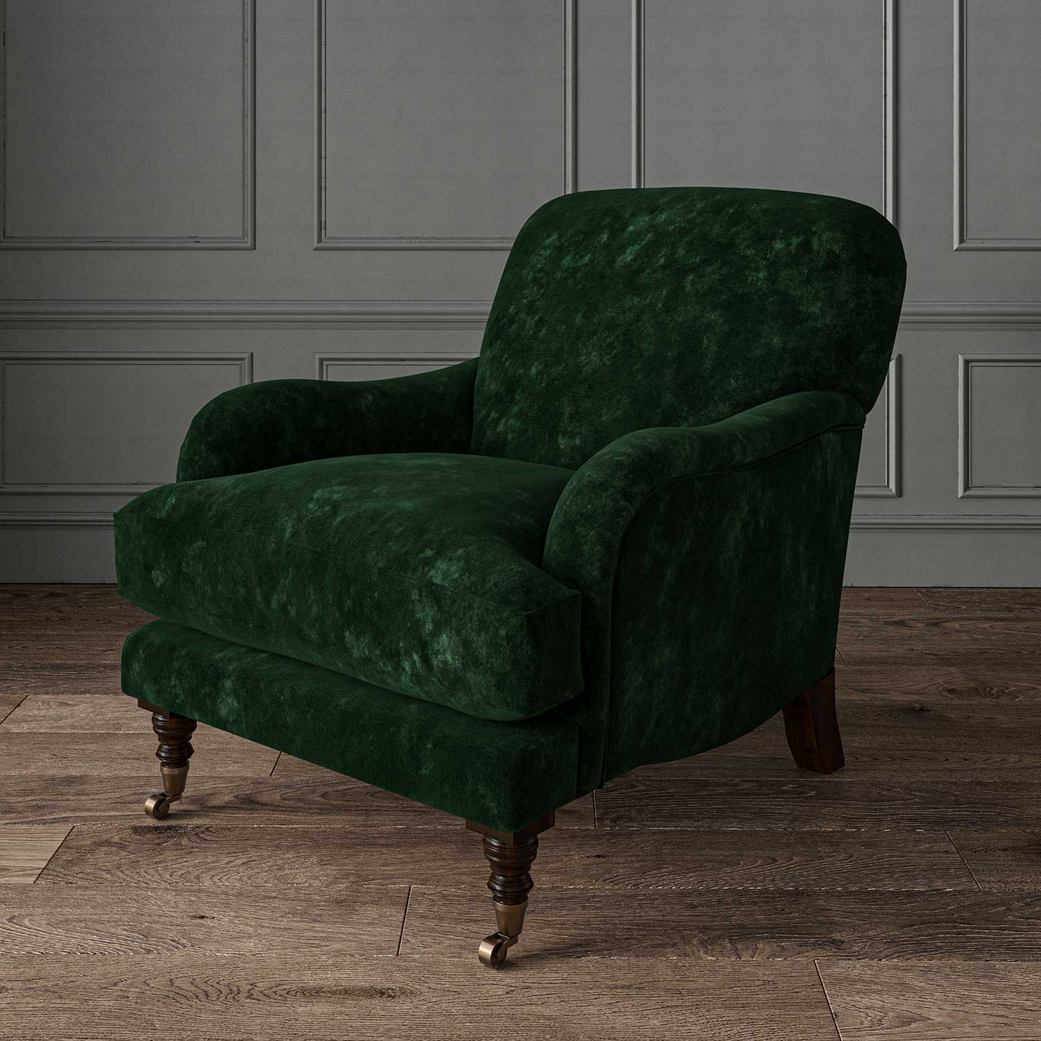 Linwood Cosmos Velvet II Bottle FR Made to Measure Curtains