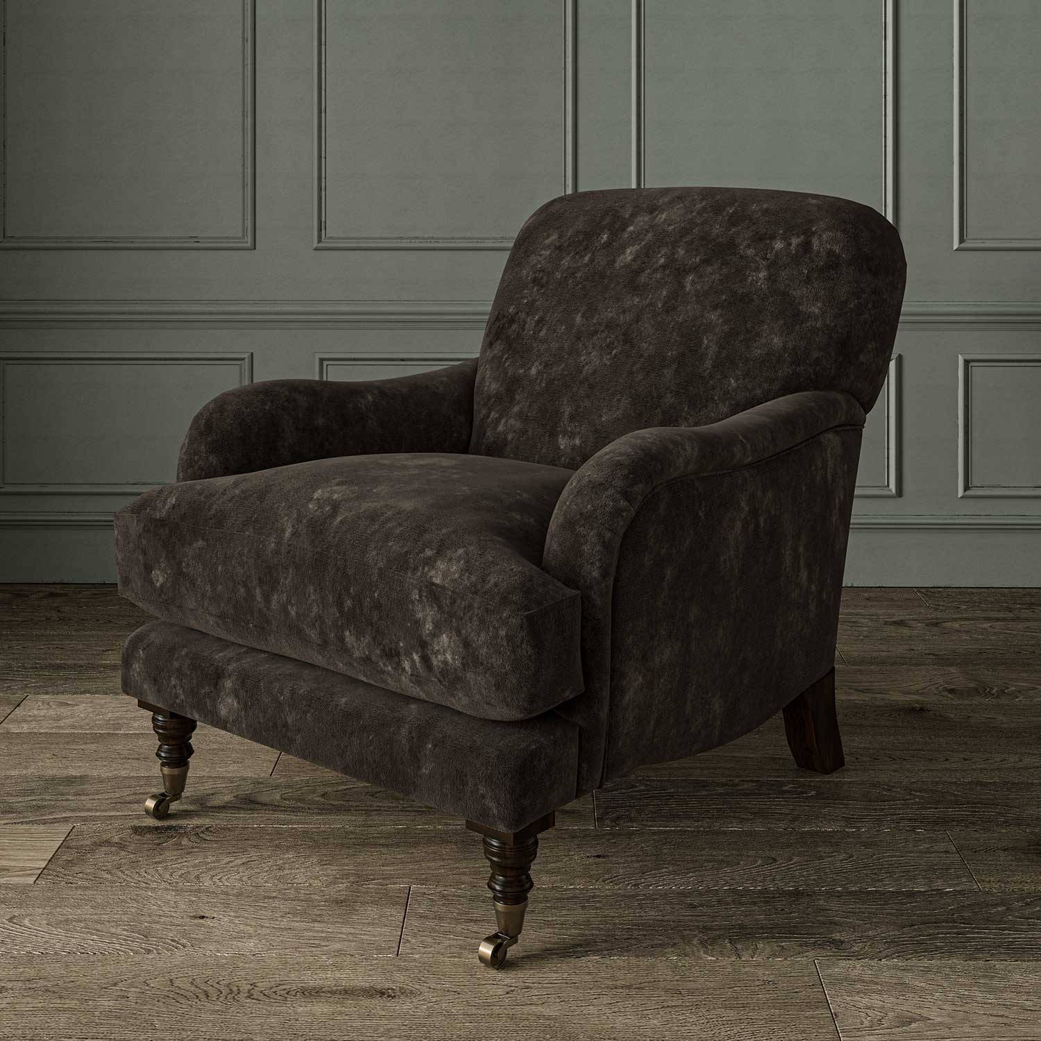 Linwood Cosmos Velvet Mink FR Made to Measure Curtains