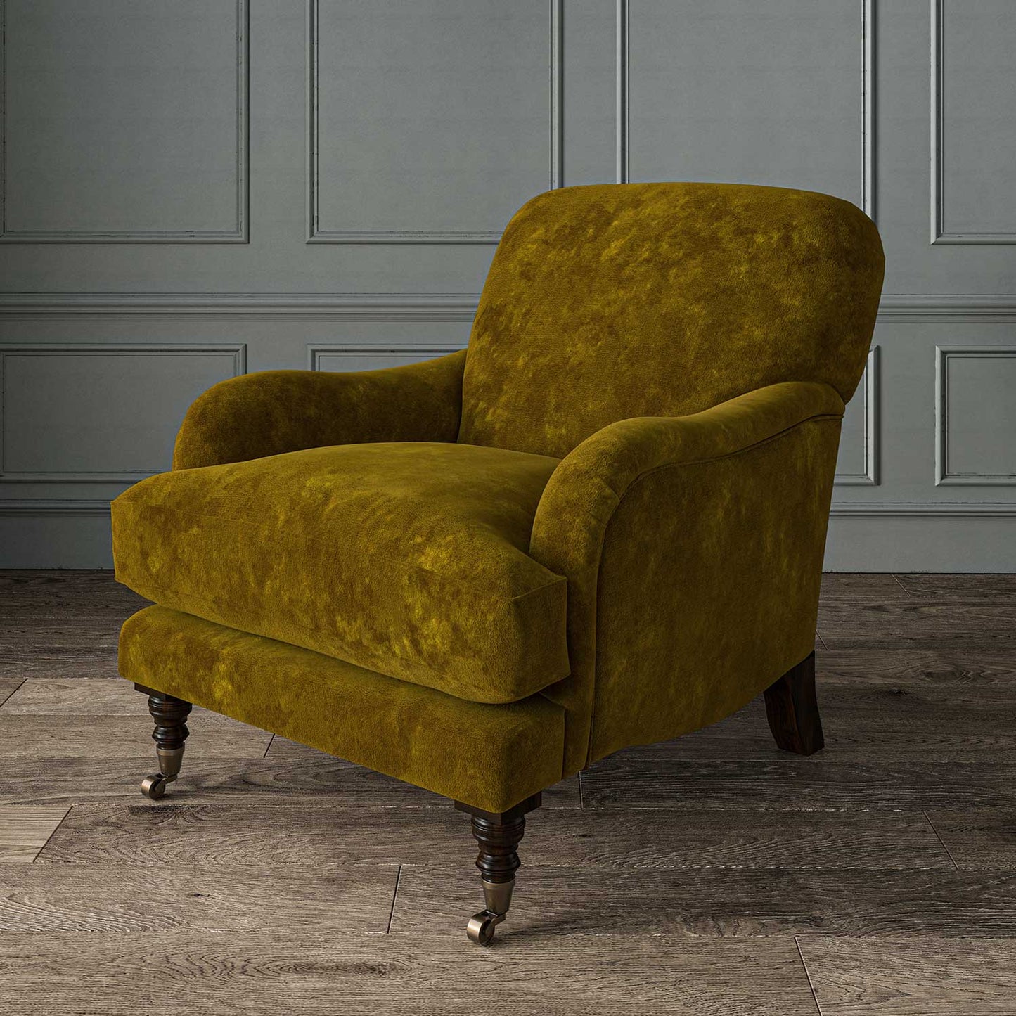Linwood Cosmos Velvet Saffron FR Made to Measure Curtains
