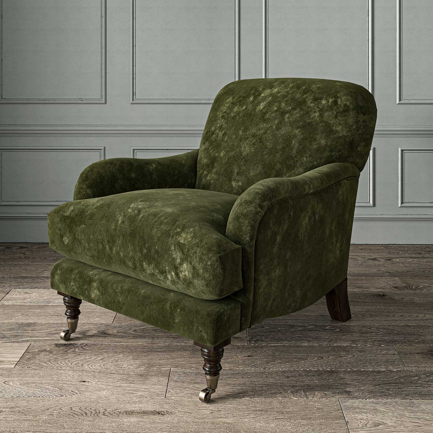 Linwood Cosmos Velvet Sage FR Made to Measure Curtains