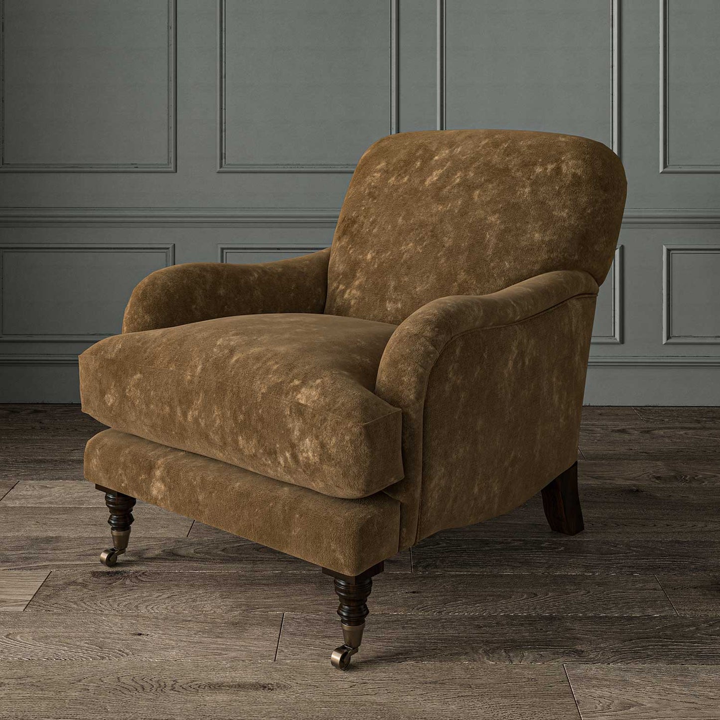 Linwood Cosmos Velvet II Tawny FR Made to Measure Curtains